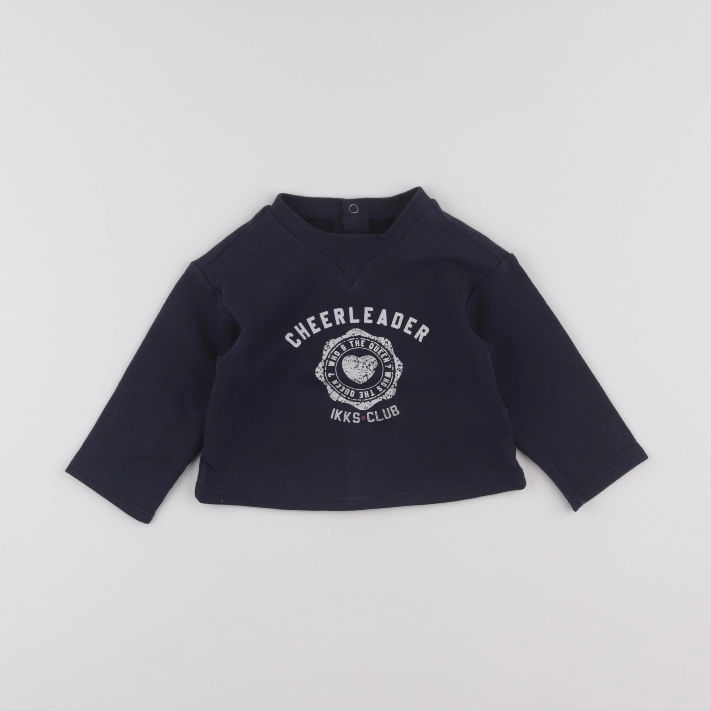 IKKS - sweat bleu - 12 mois