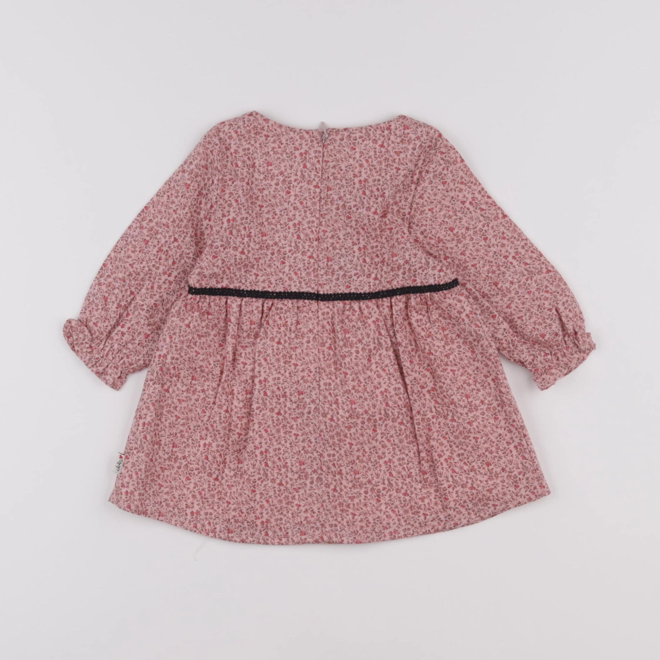 IKKS - robe rose - 6 mois