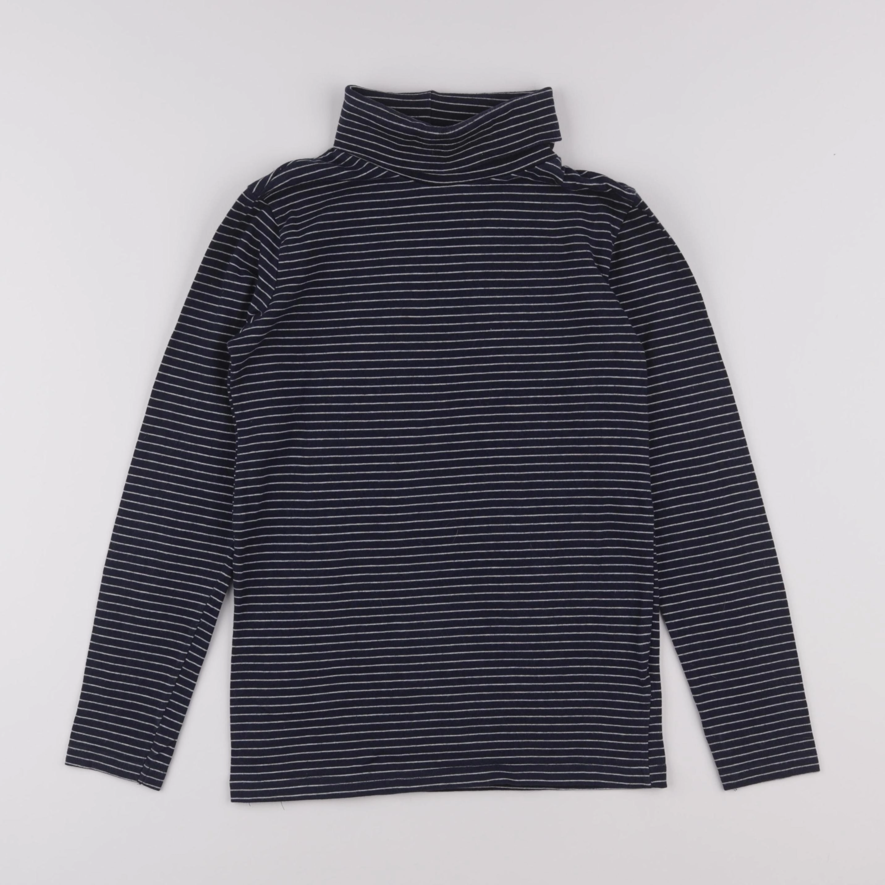 Vertbaudet - sous-pull bleu, blanc - 12 ans