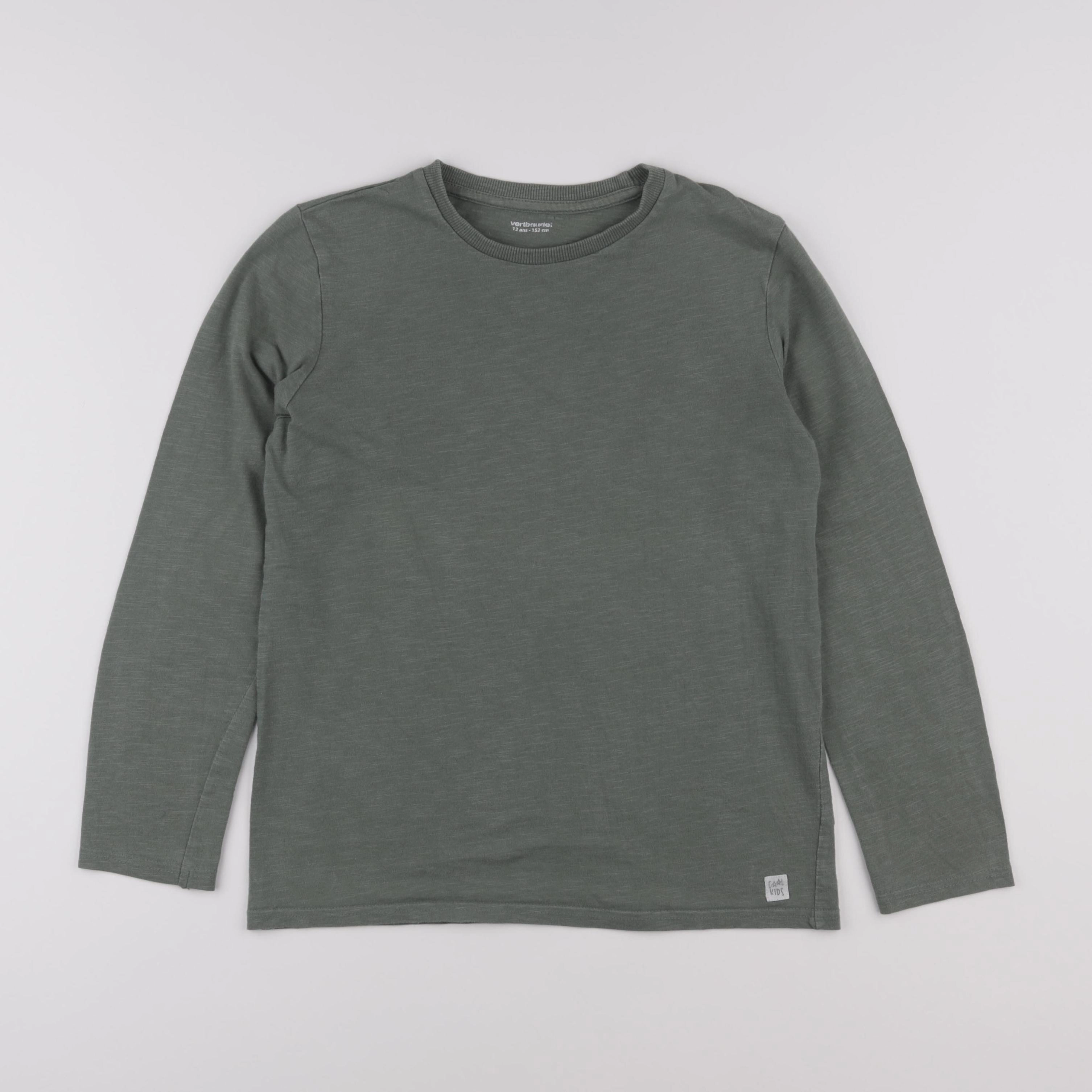 Vertbaudet - tee-shirt vert - 12 ans