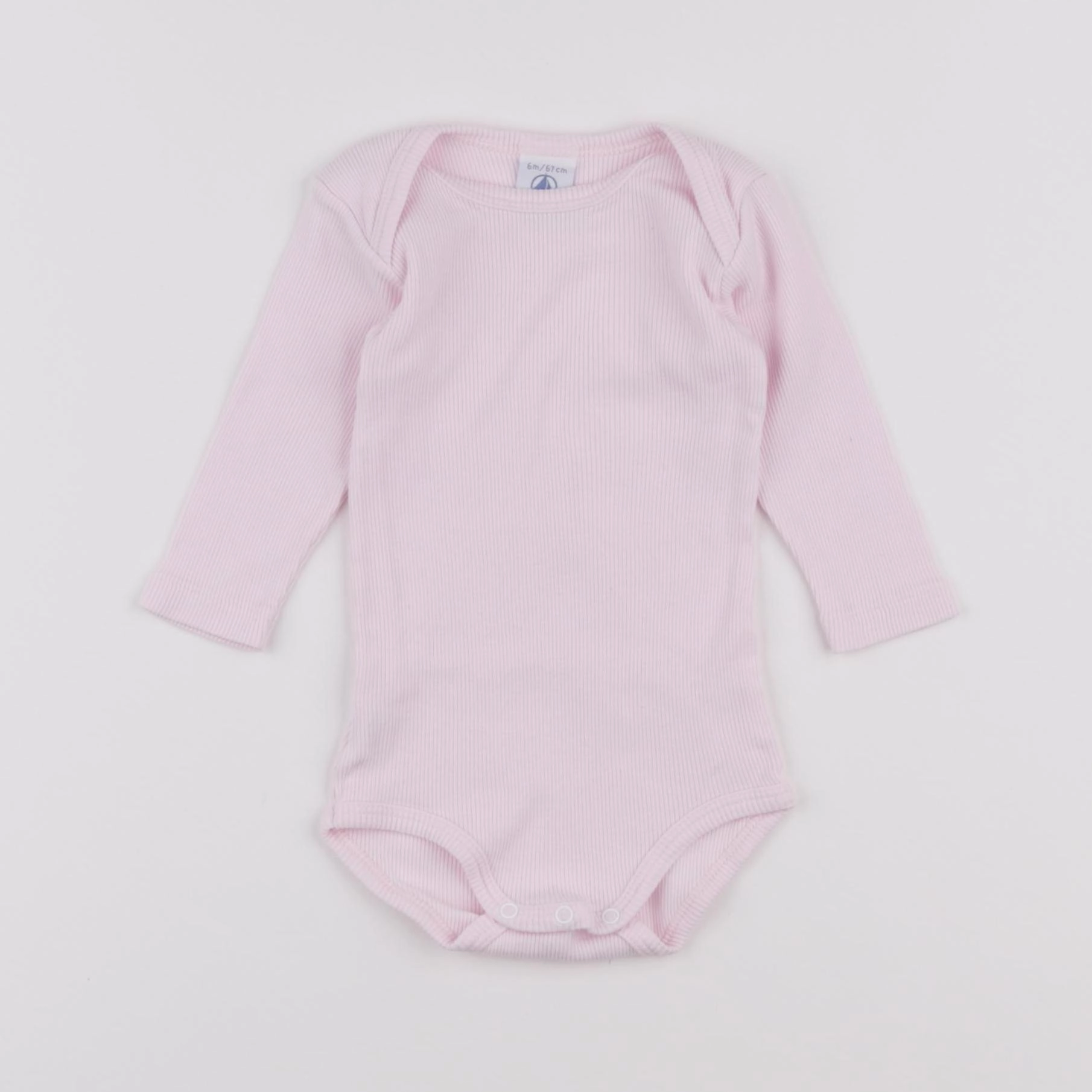 Petit Bateau - body rose - 6 mois