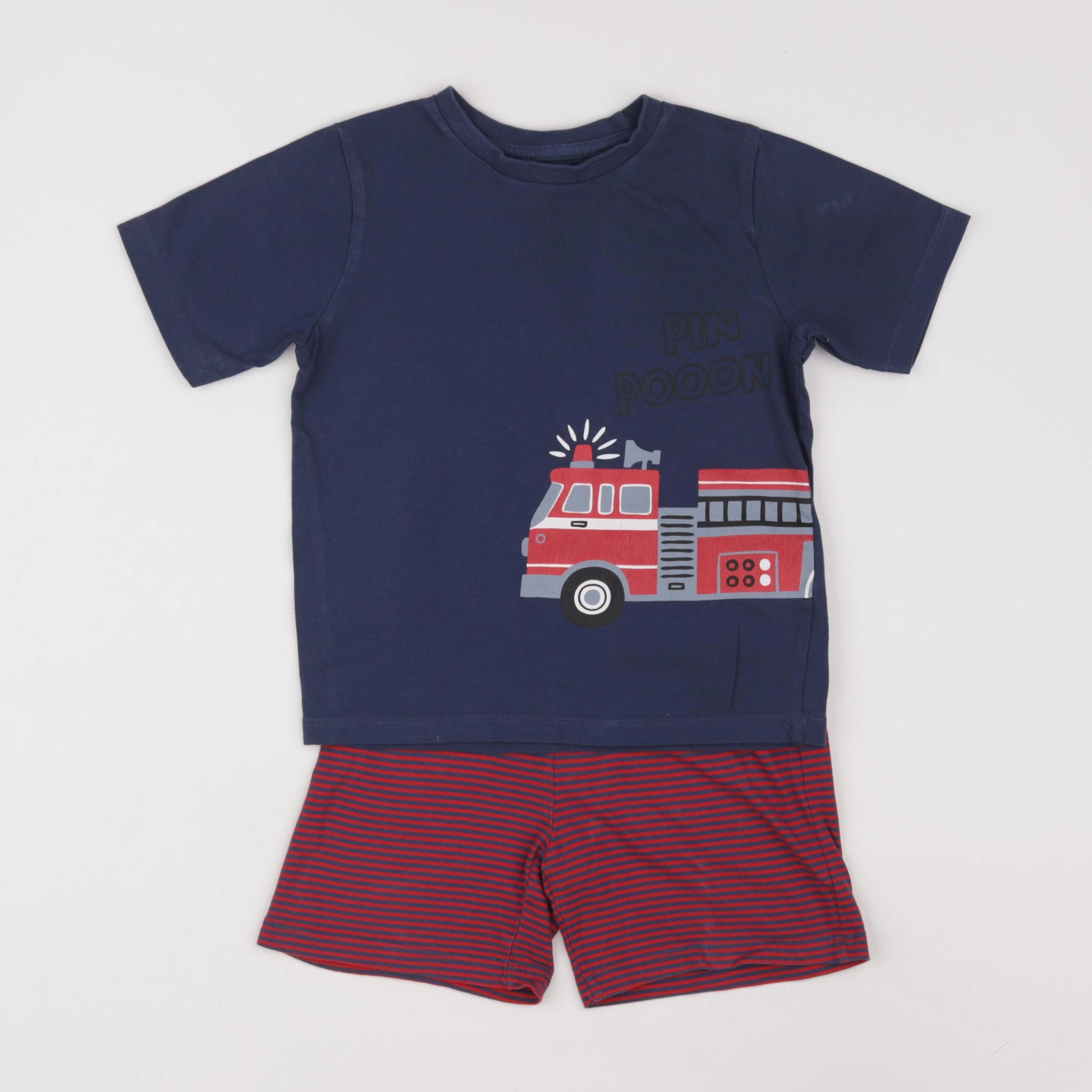 Vertbaudet - pyjama coton bleu - 5 ans