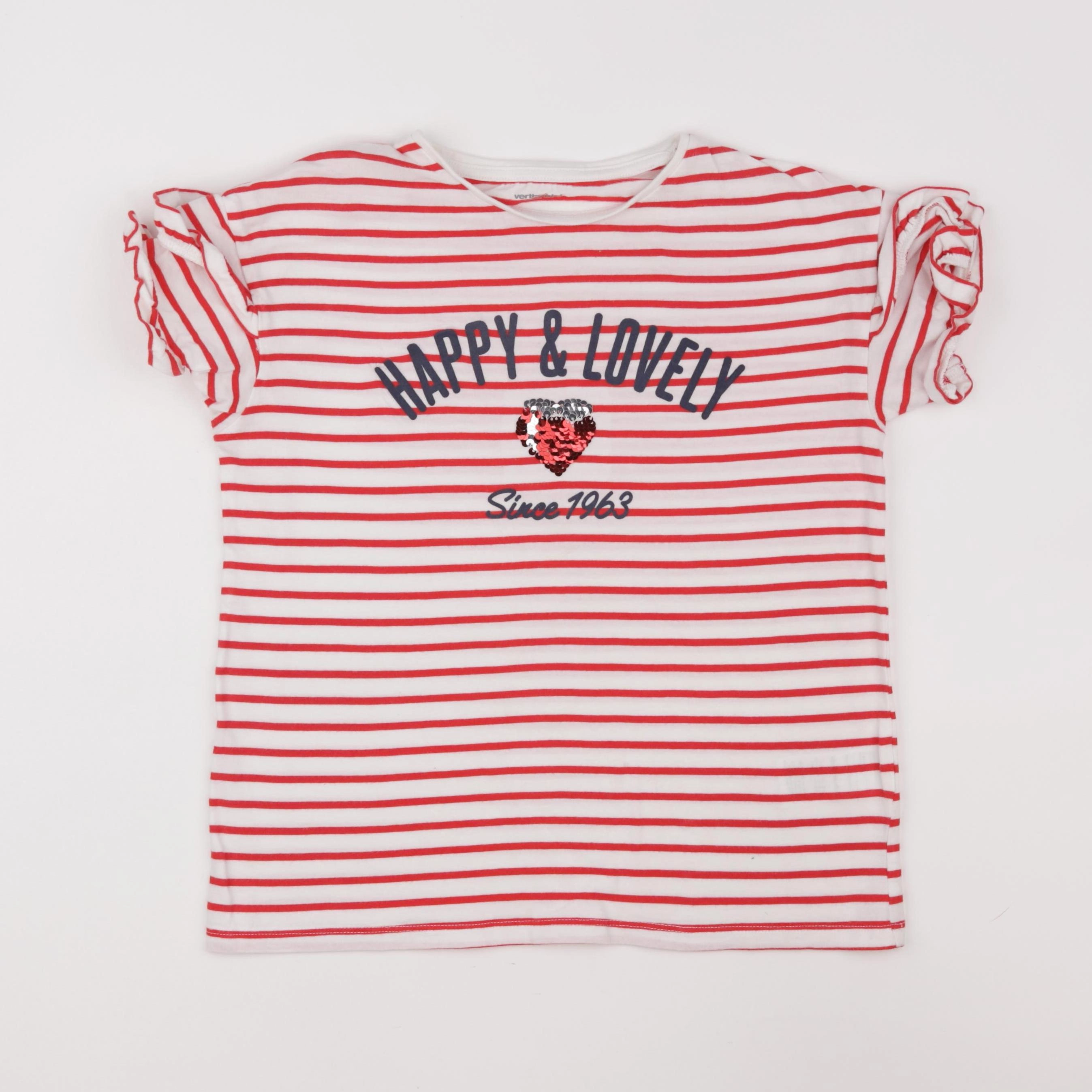 Vertbaudet - tee-shirt rouge - 12 ans