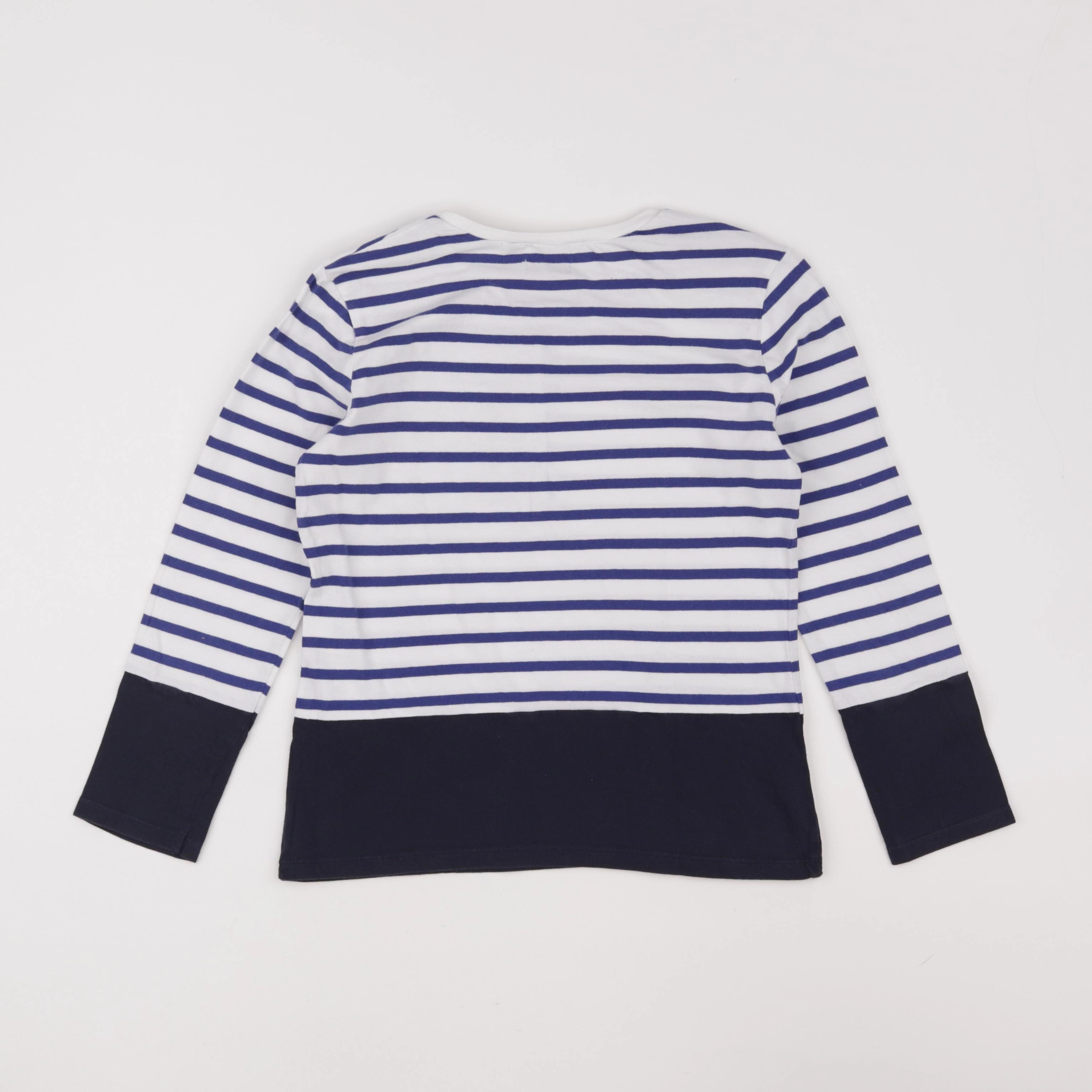 IKKS - tee-shirt bleu, blanc - 8 ans