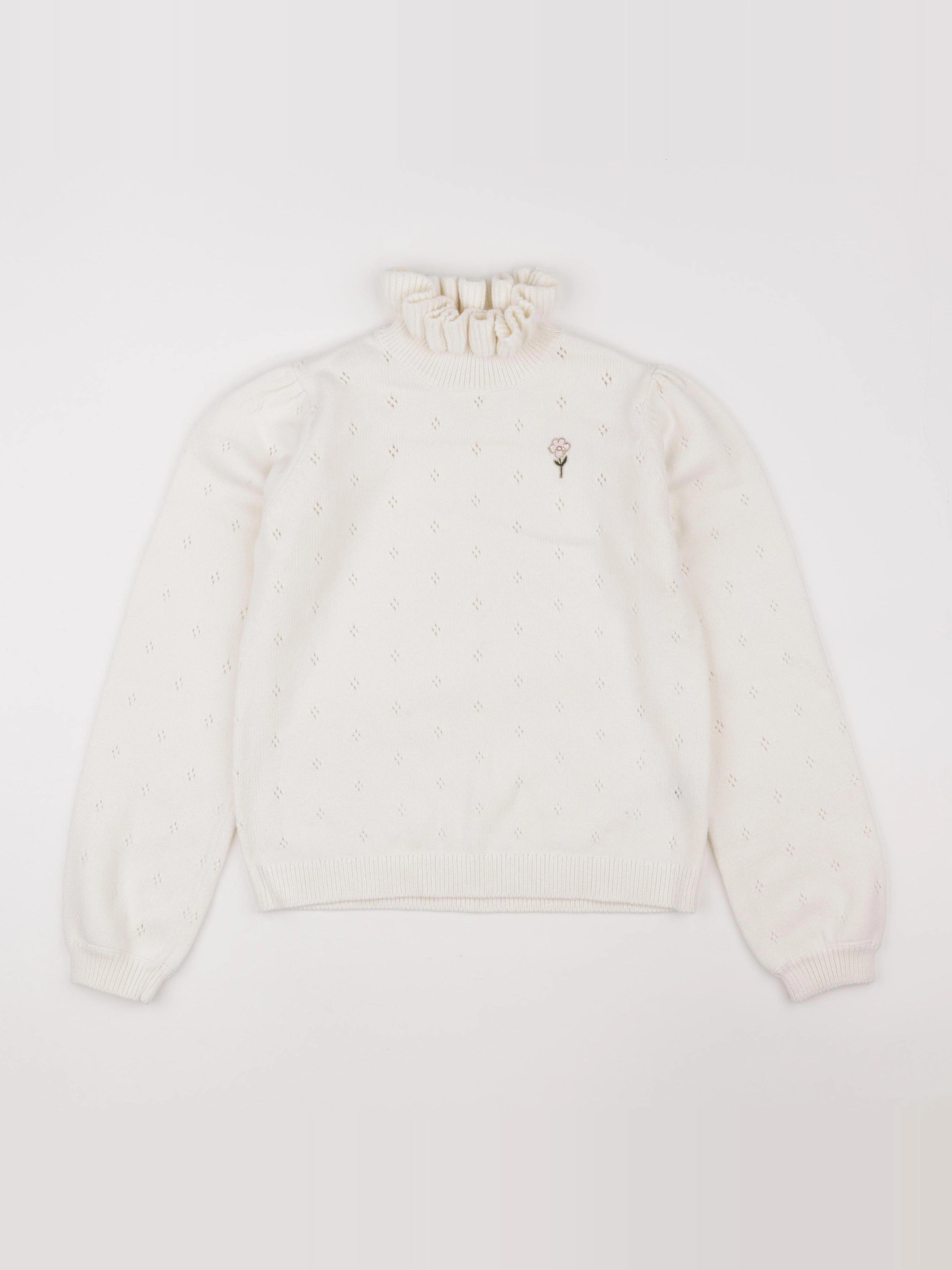 Vertbaudet - pull beige - 12 ans