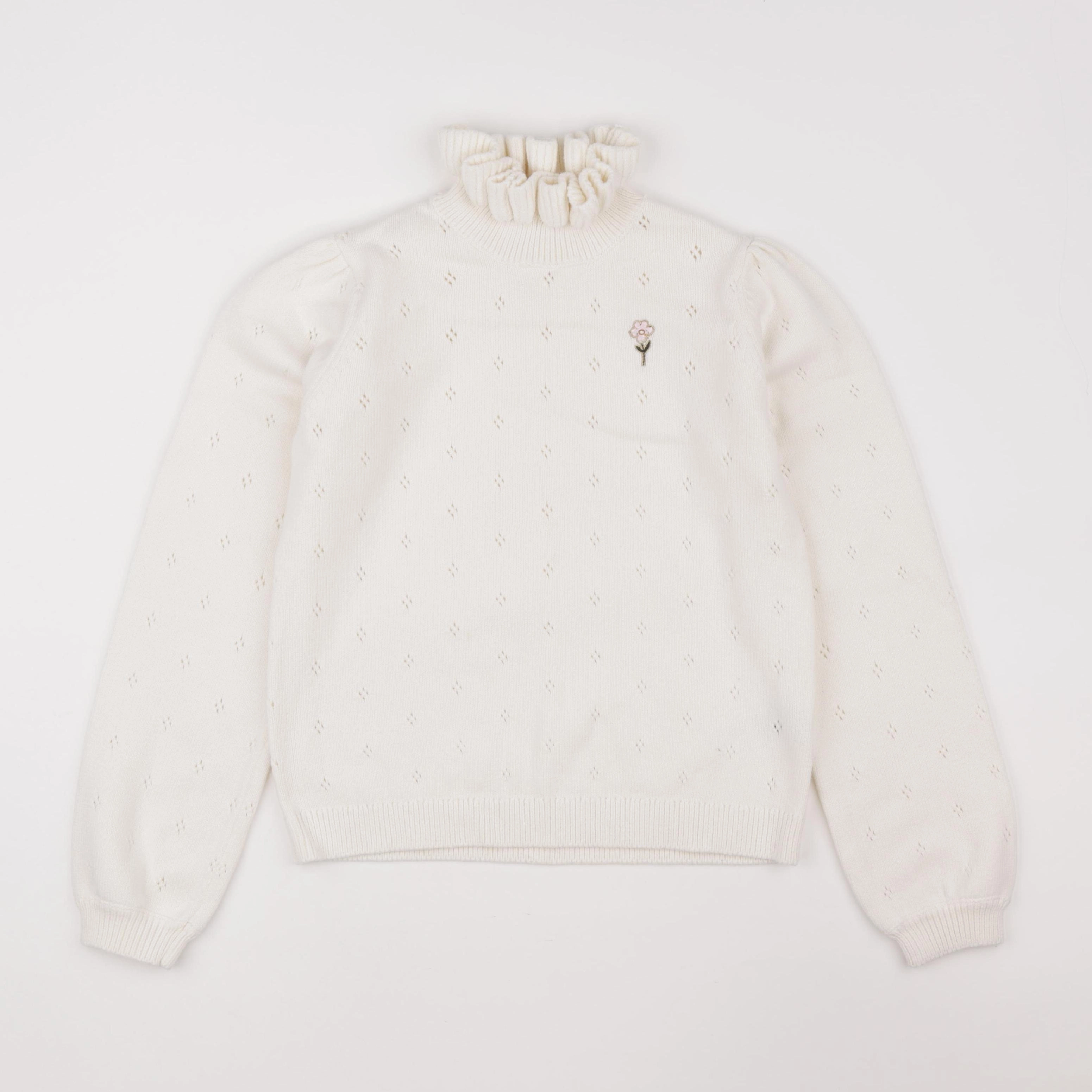 Vertbaudet - pull beige - 12 ans