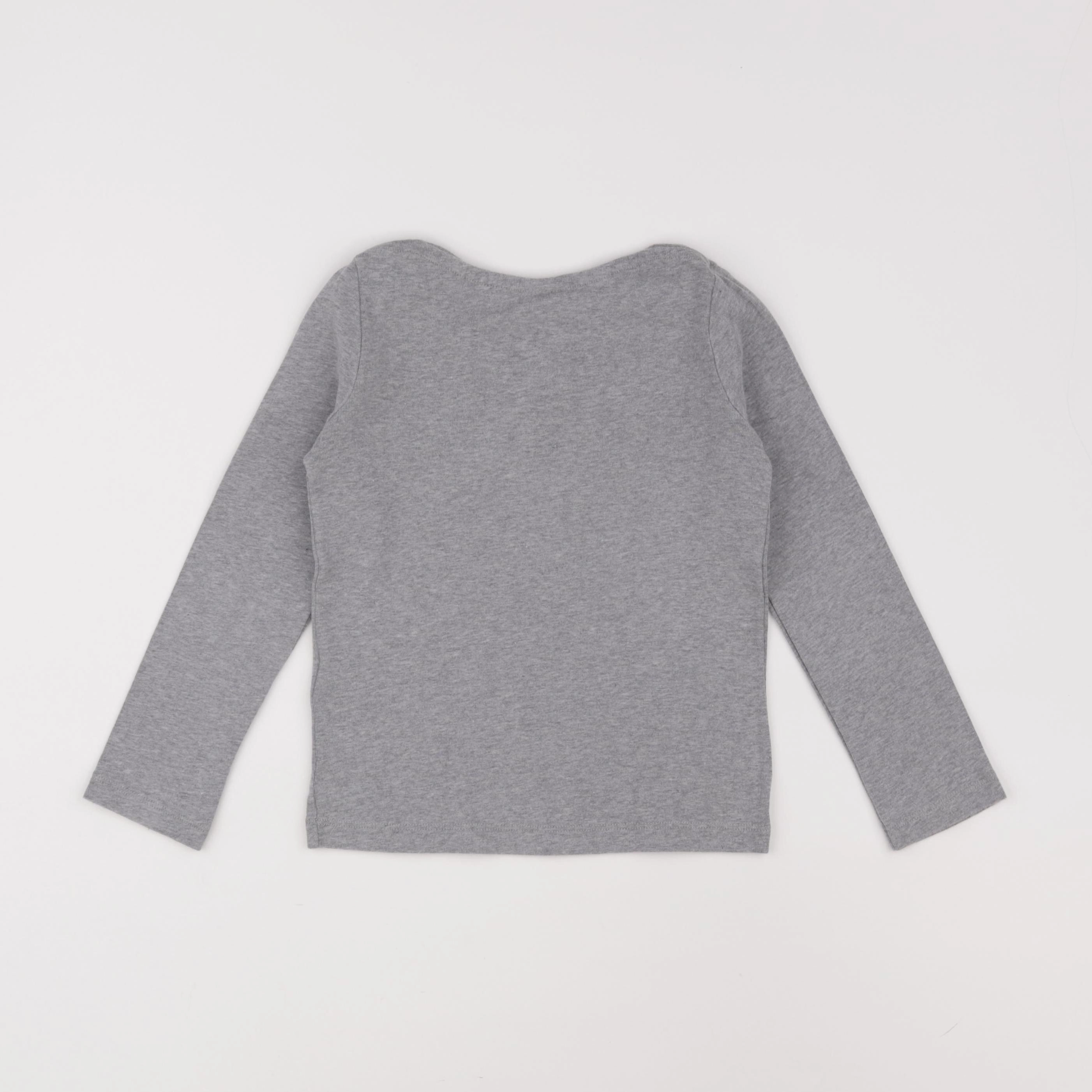 Petit Bateau - tee-shirt gris - 6 ans