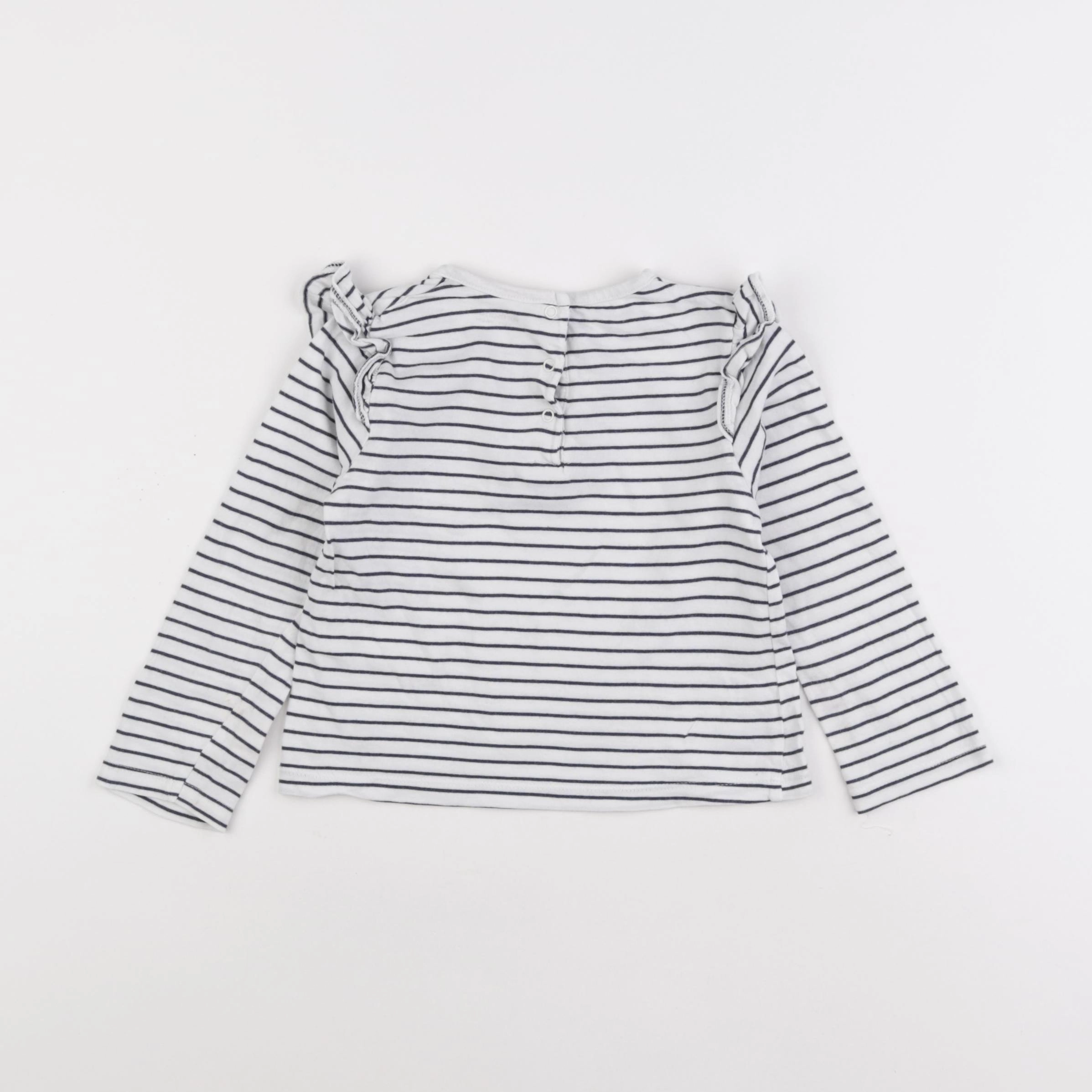 Vertbaudet - tee-shirt blanc - 2 ans