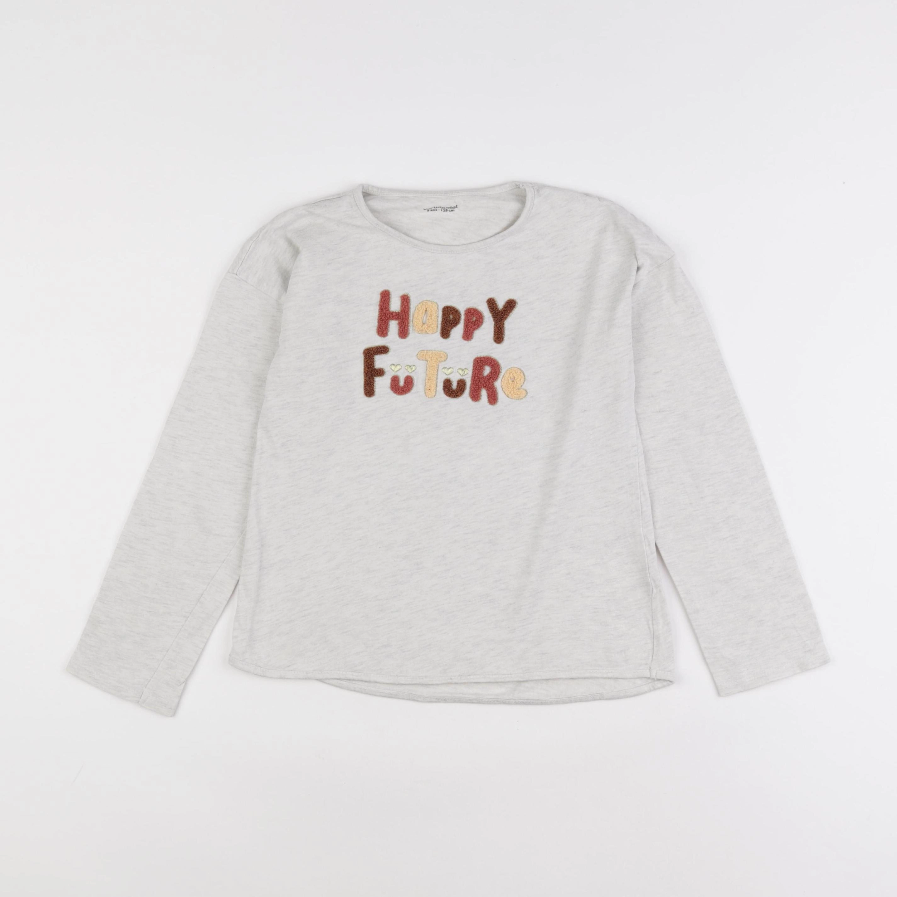 Vertbaudet - tee-shirt gris - 8 ans