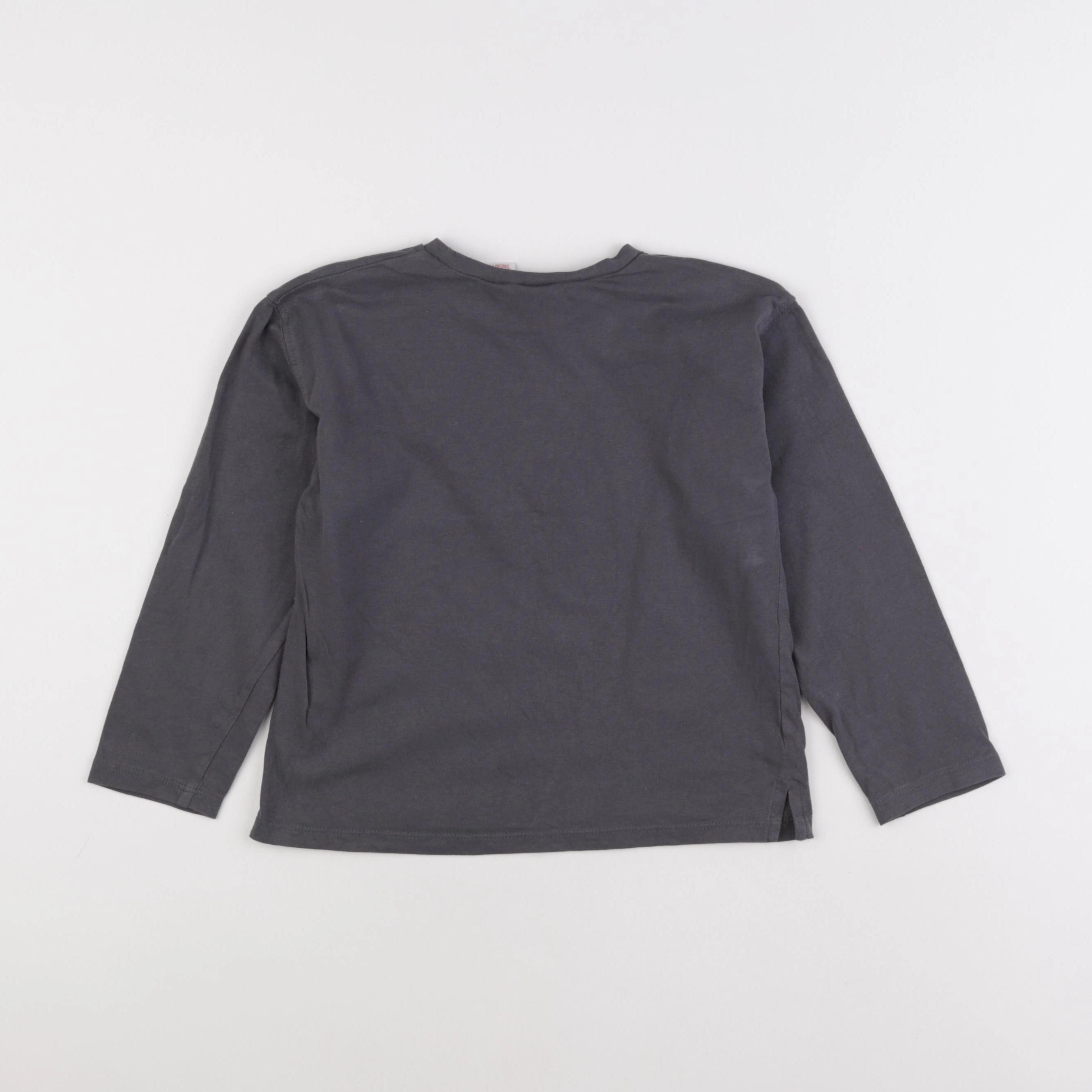 Zara - tee-shirt gris - 5/6 ans