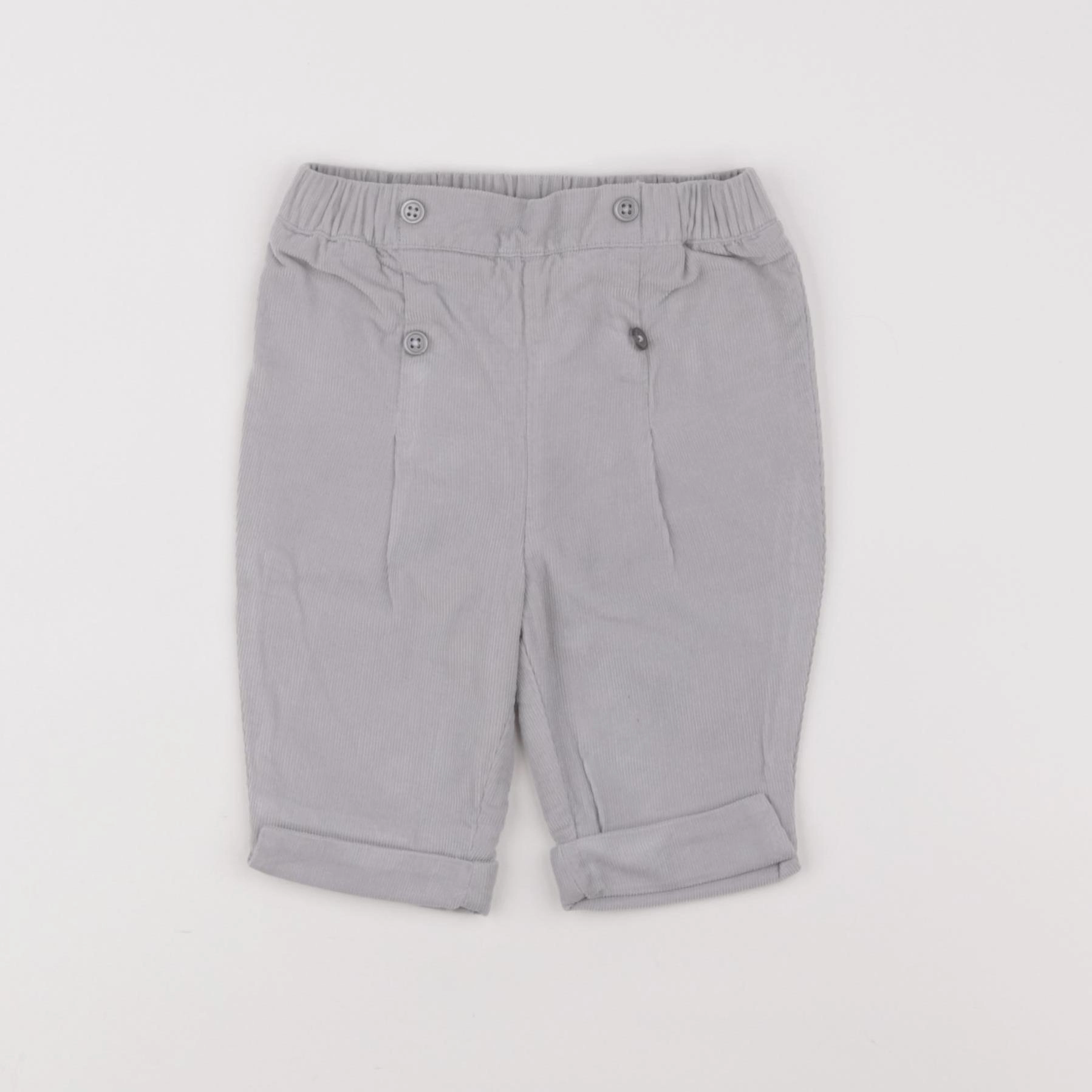 Cyrillus - pantalon gris - 3 mois