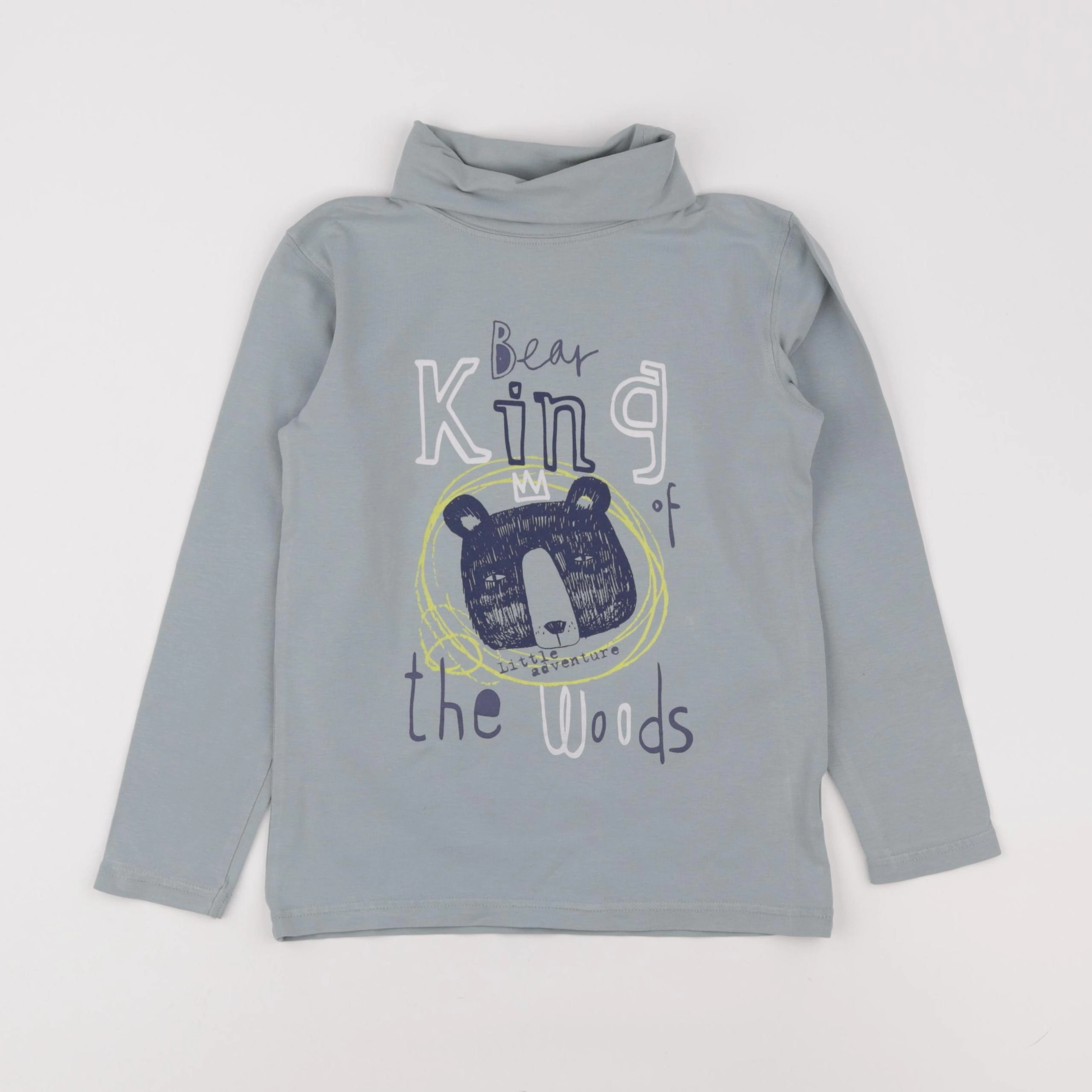Vertbaudet - sous-pull bleu - 8 ans