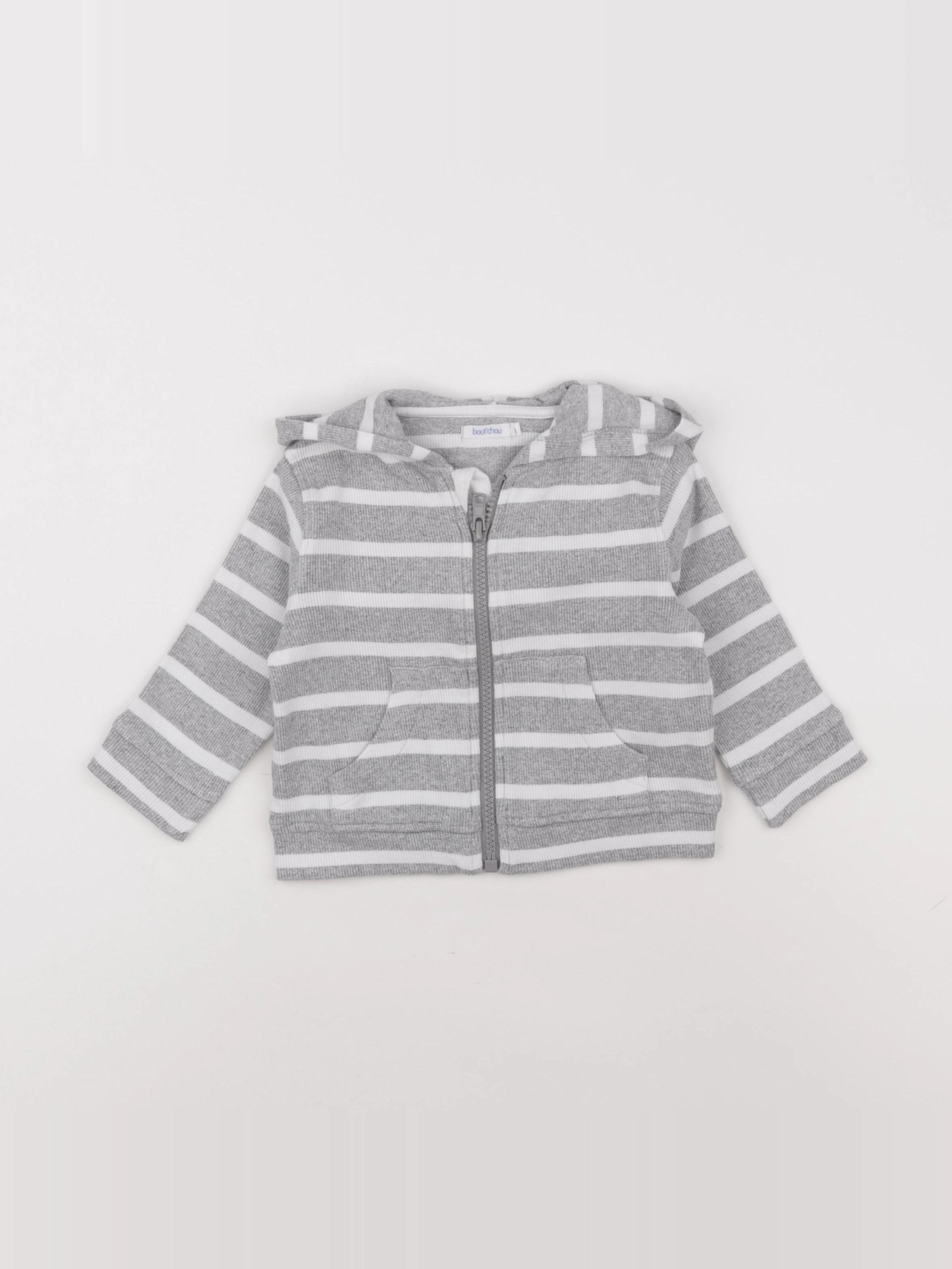 Boutchou - sweat gris - 9 mois