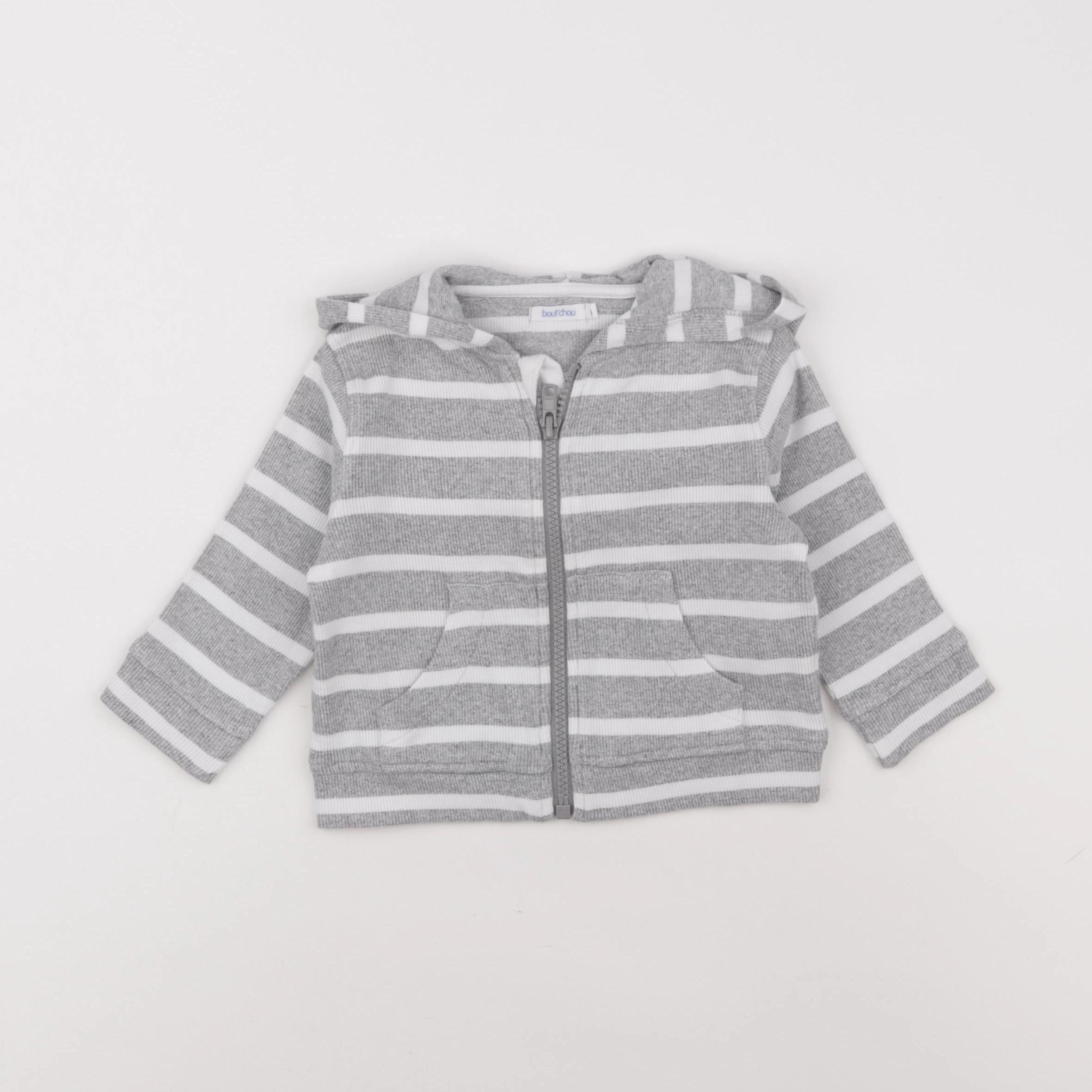 Boutchou - sweat gris - 9 mois