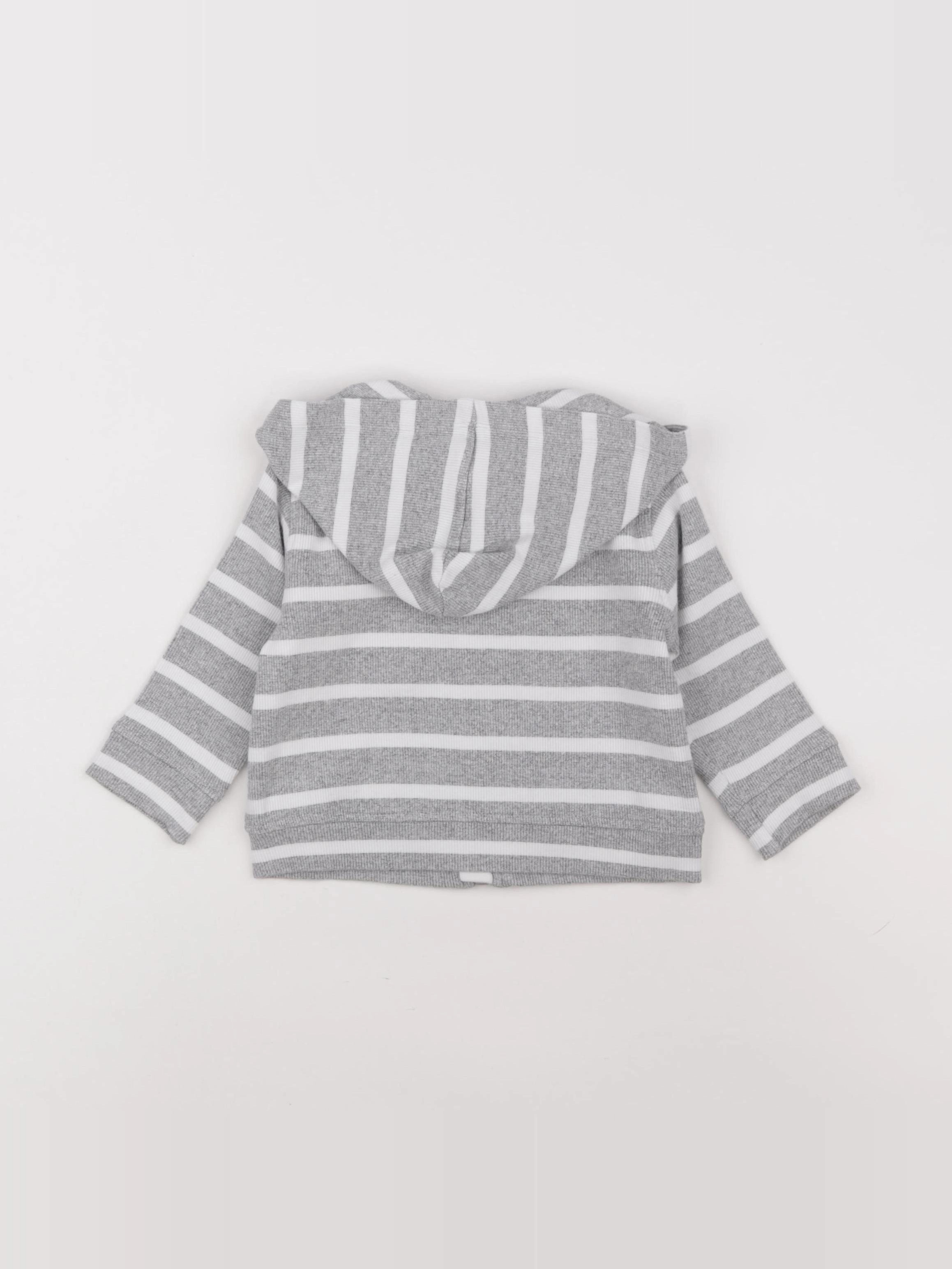 Boutchou - sweat gris - 9 mois