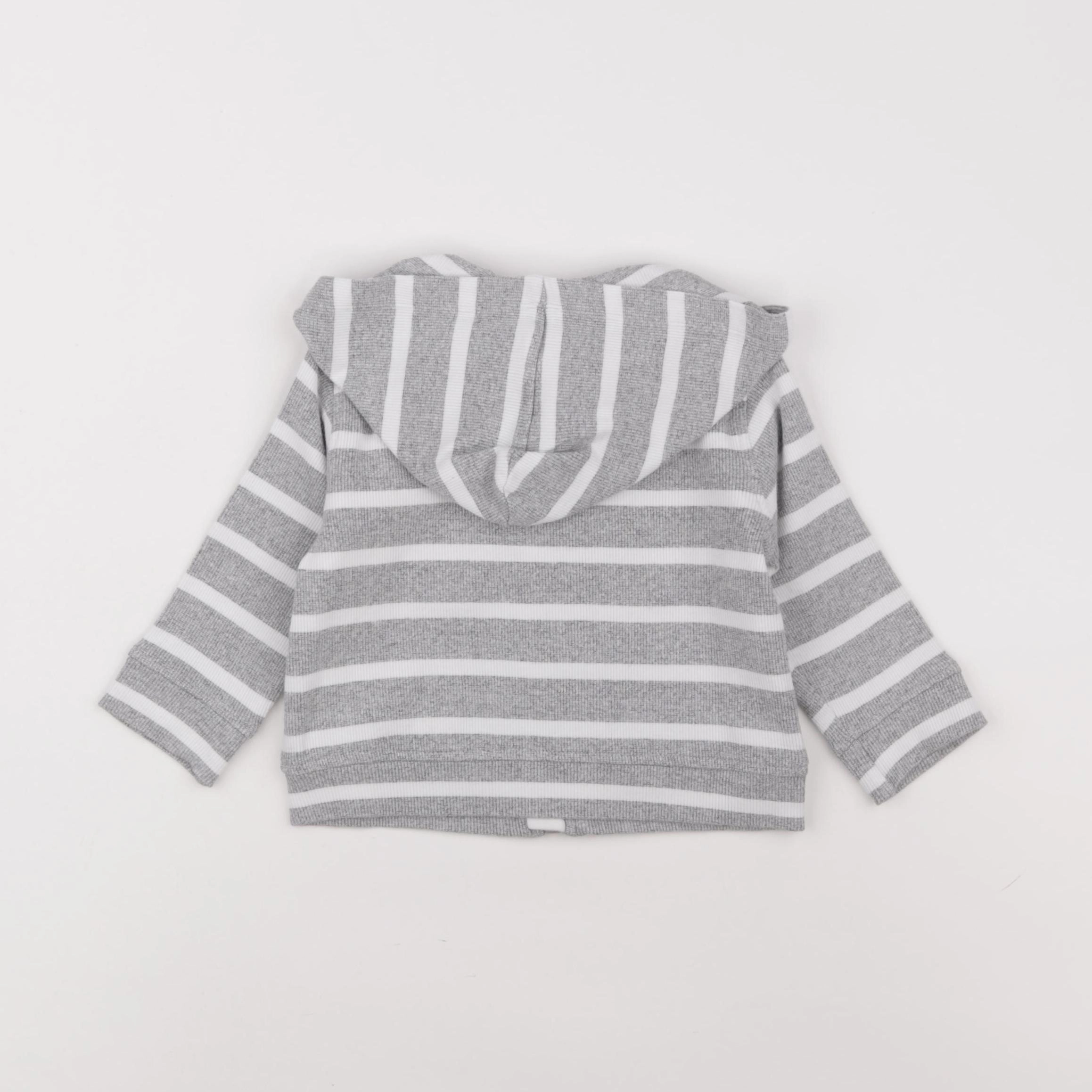 Boutchou - sweat gris - 9 mois