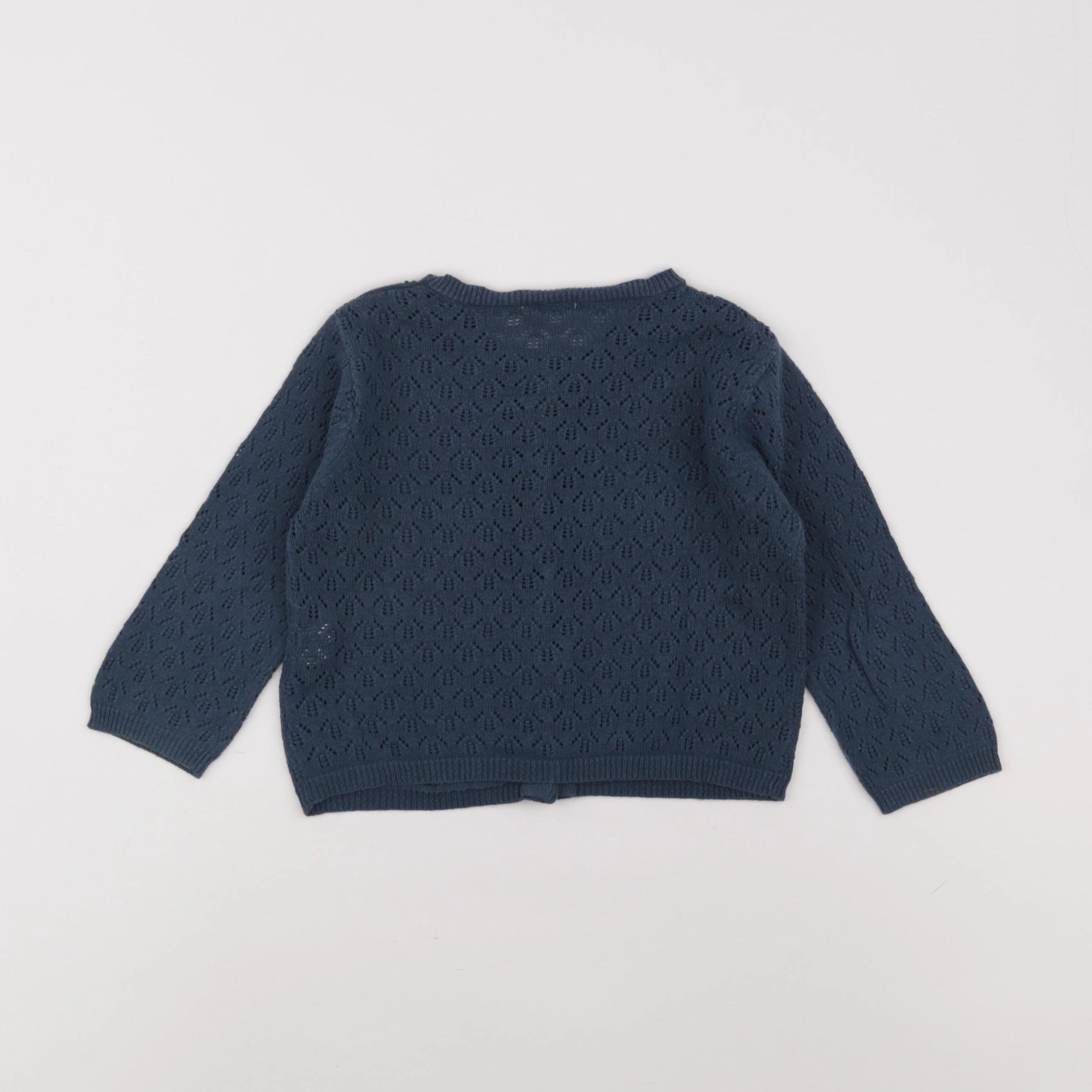 Boutchou - gilet bleu - 18 mois