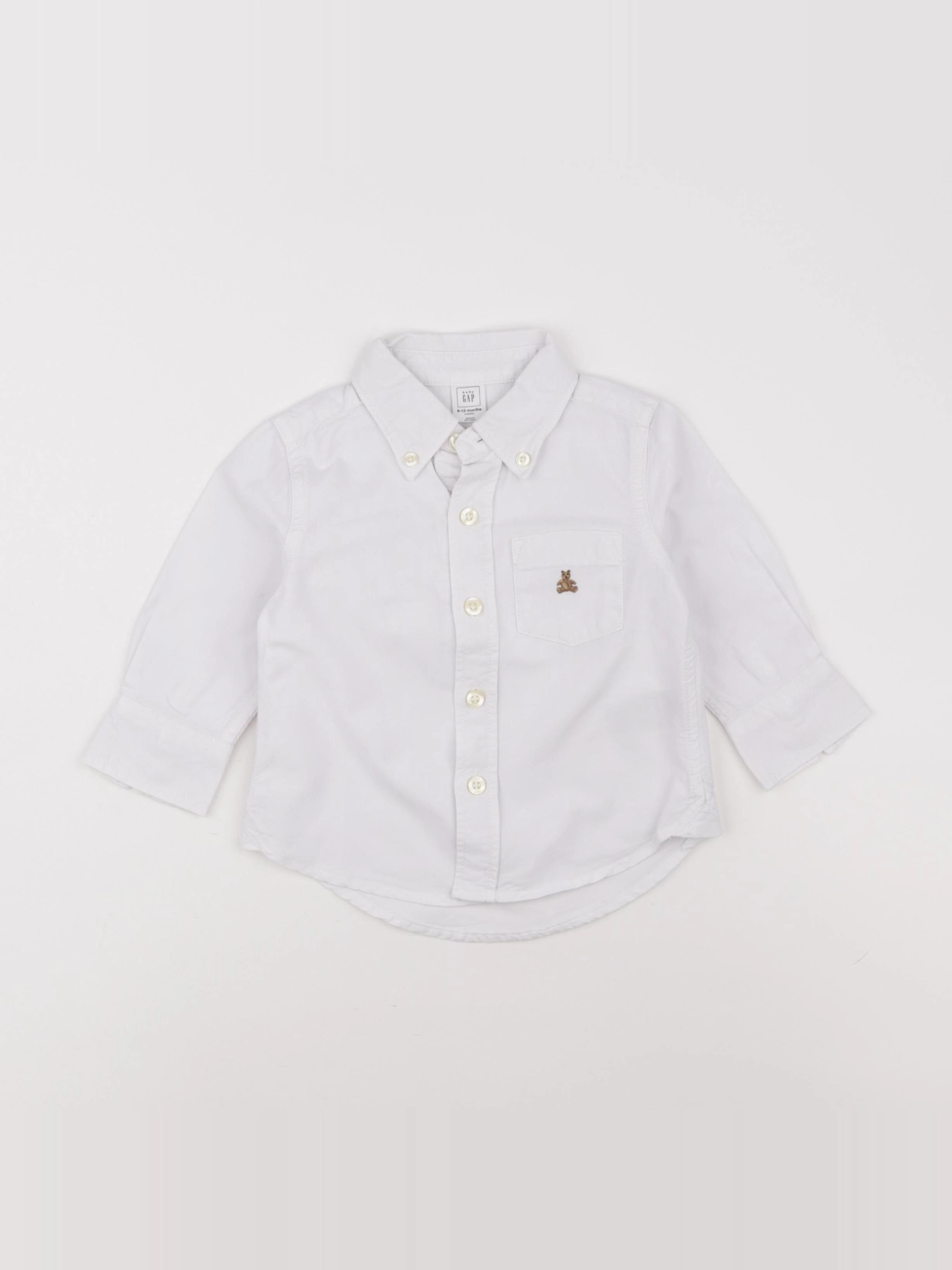GAP - chemise blanc - 9/12 mois