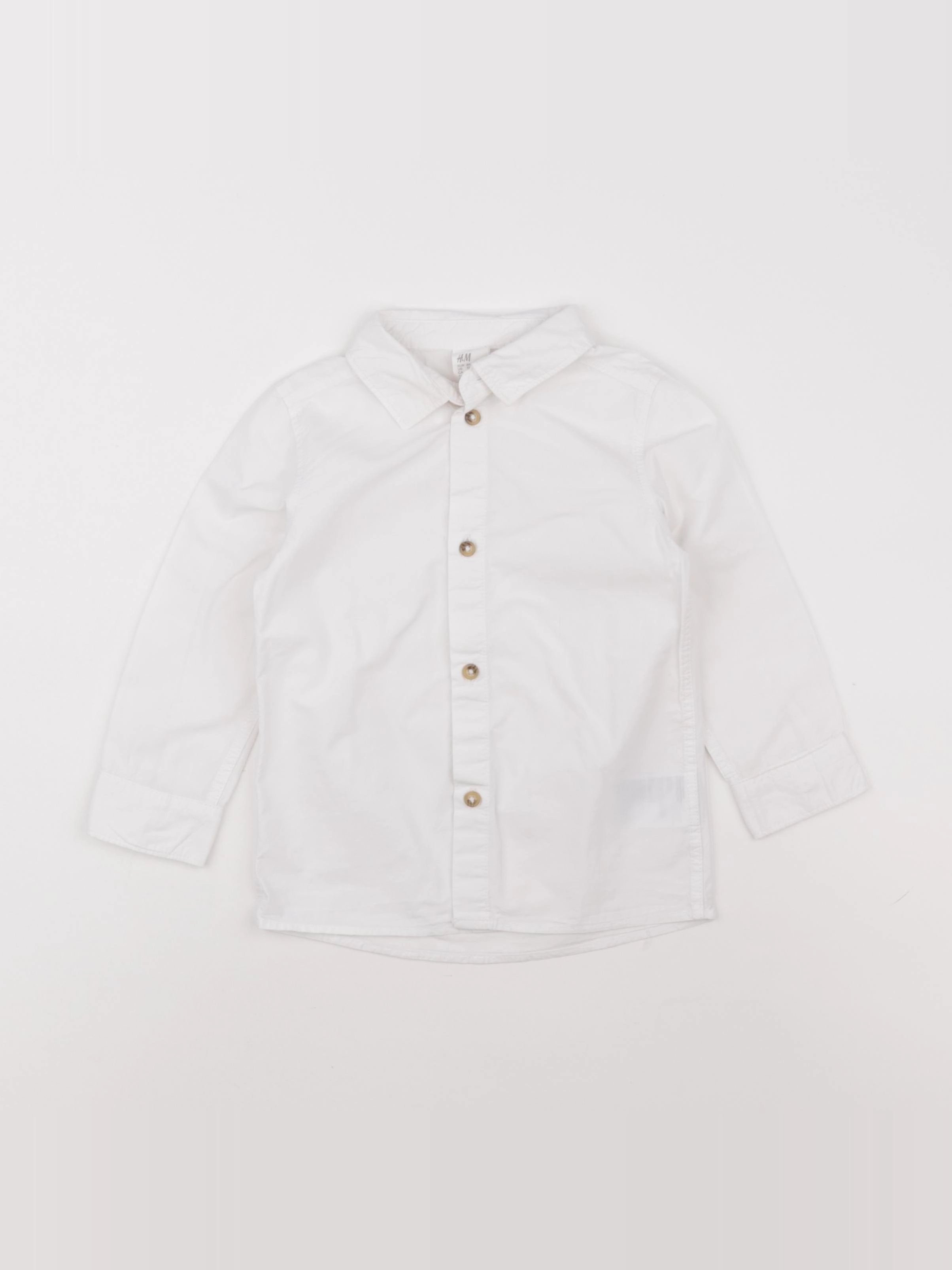 H&M - chemise blanc - 12/18 mois