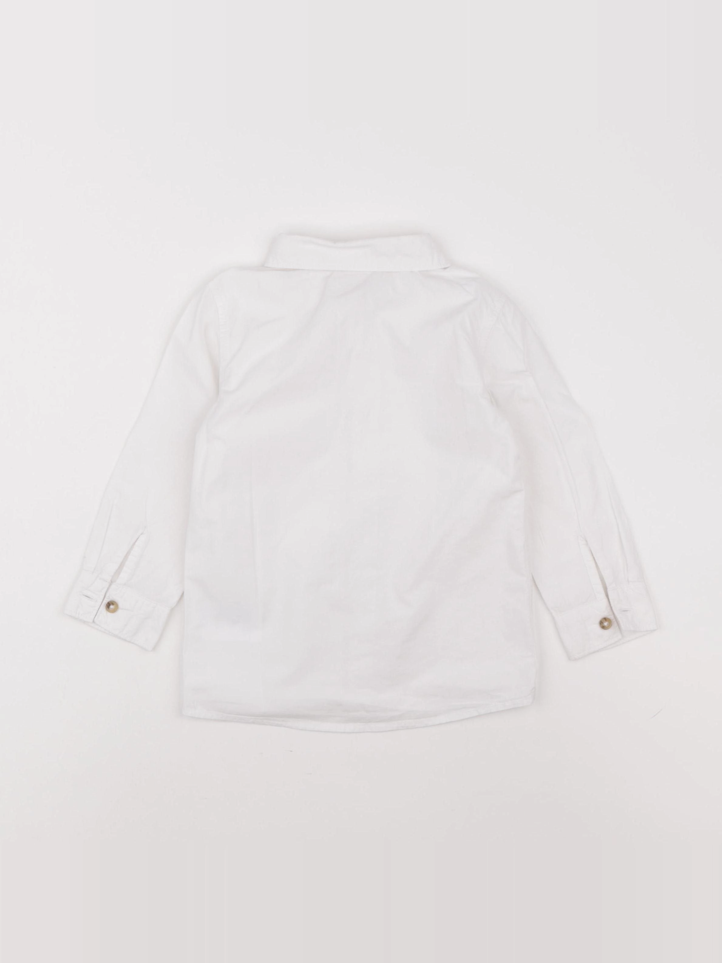 H&M - chemise blanc - 12/18 mois