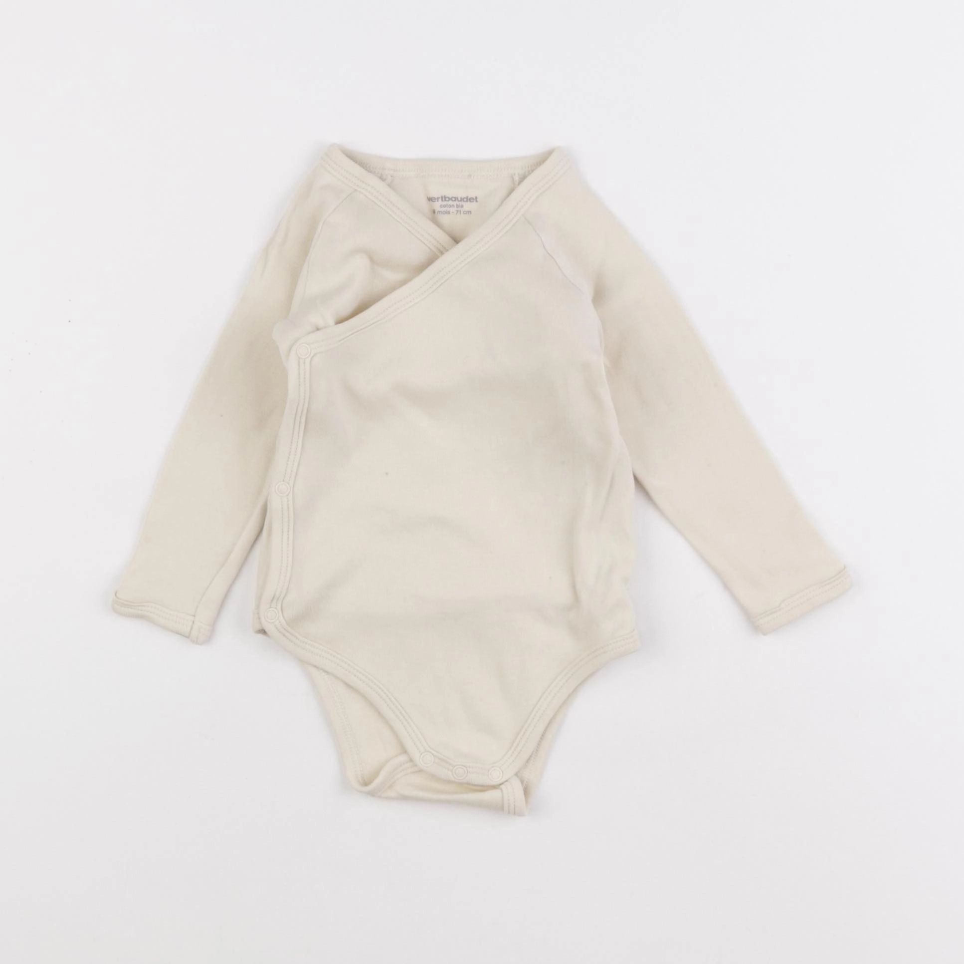 Vertbaudet - body beige - 9 mois