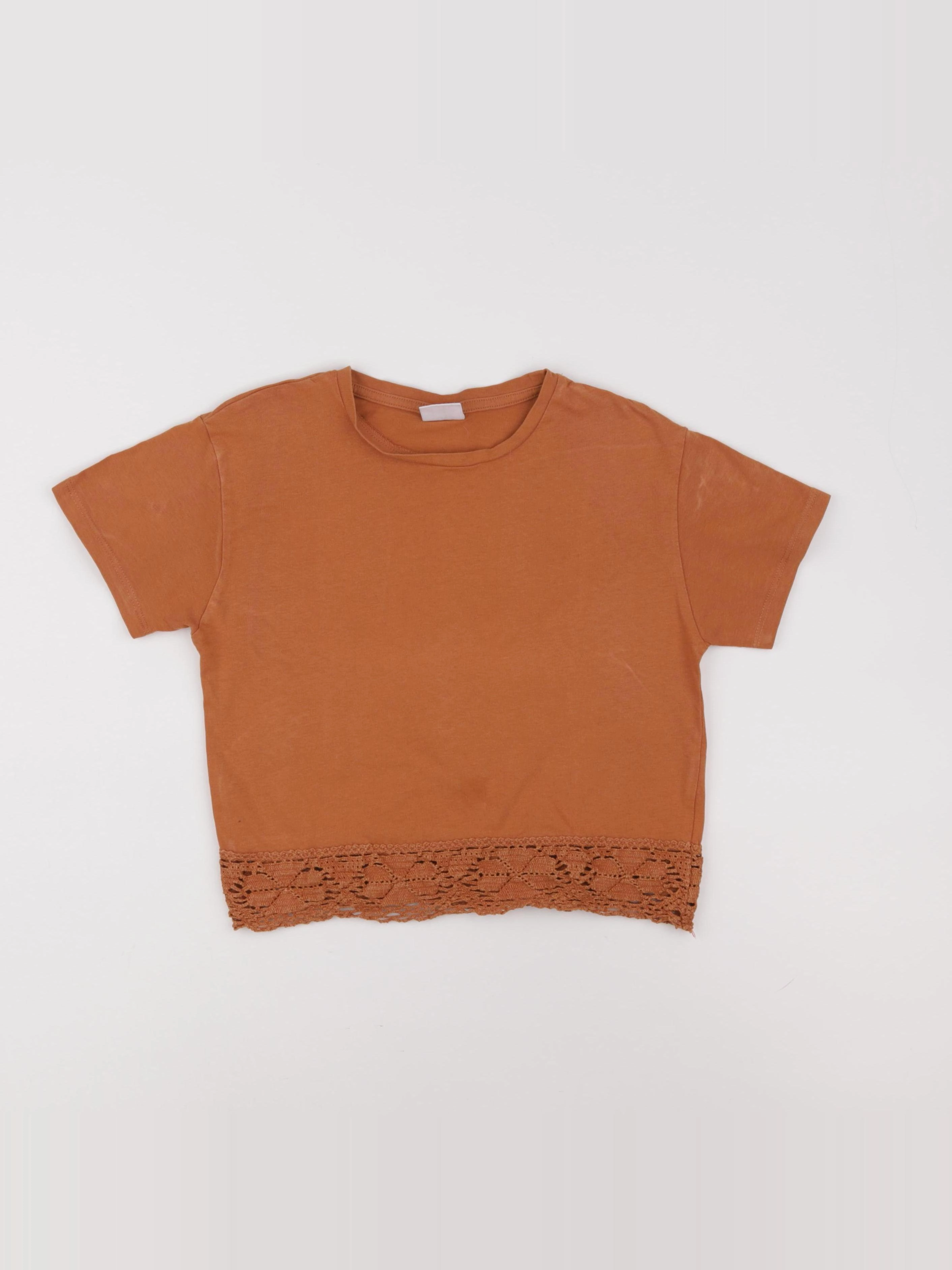 Zara - tee-shirt marron - 7 ans