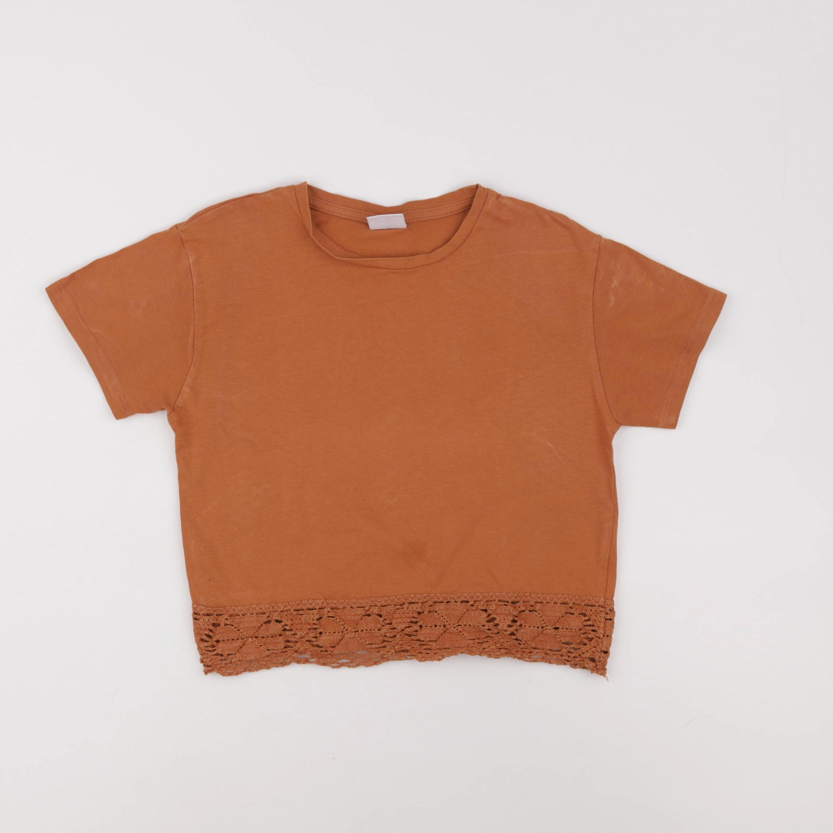 Zara - tee-shirt marron - 7 ans