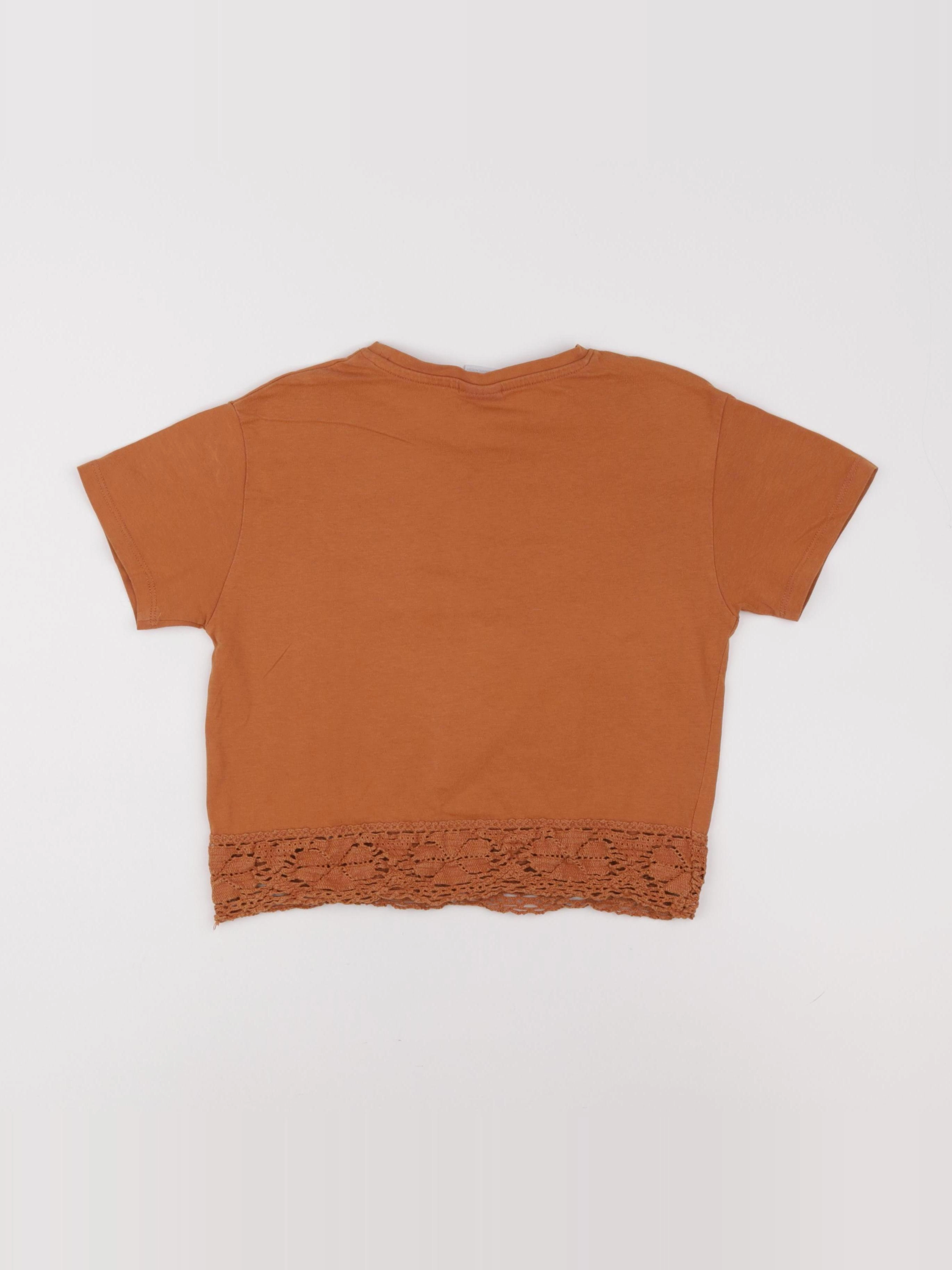 Zara - tee-shirt marron - 7 ans