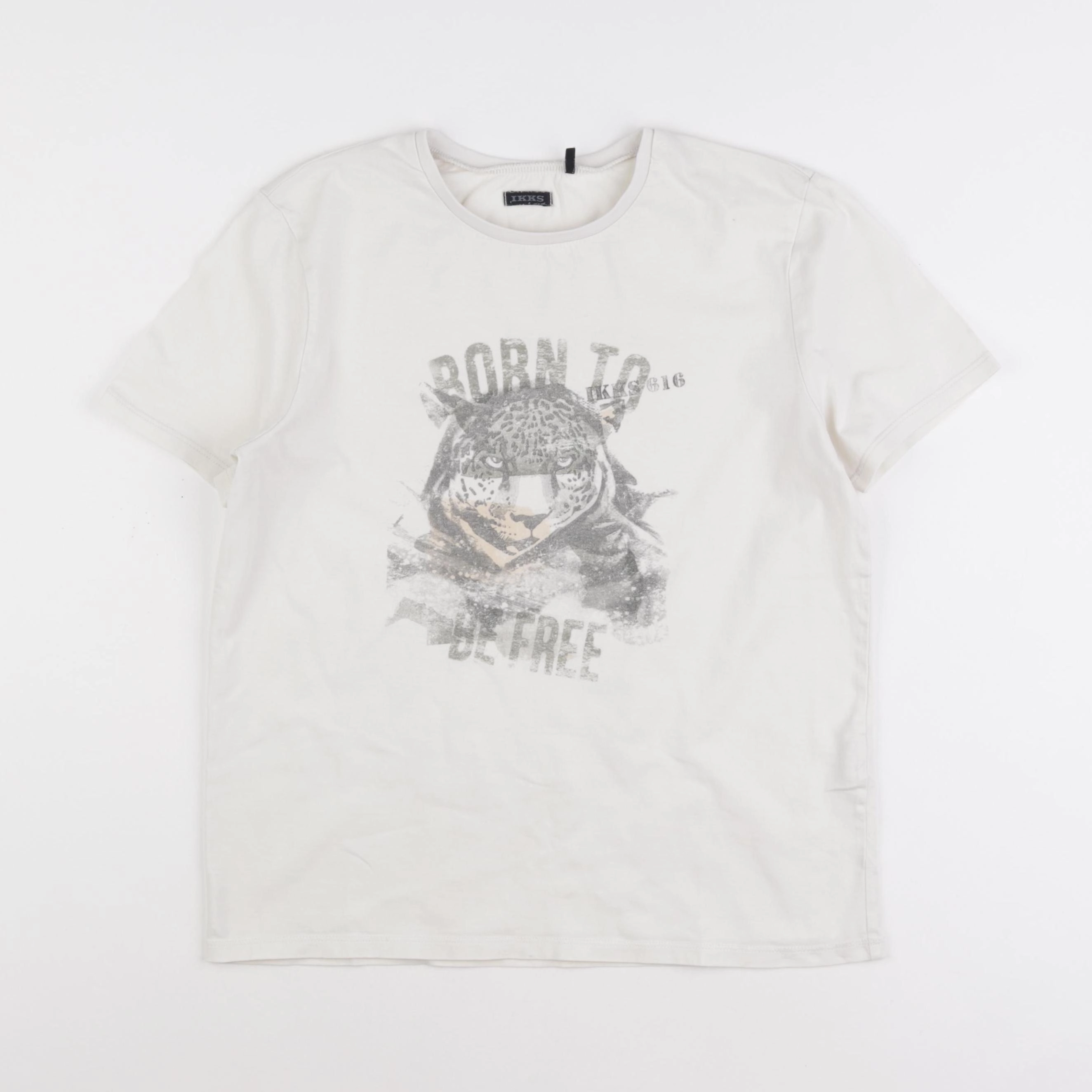 IKKS - tee-shirt beige - 14 ans