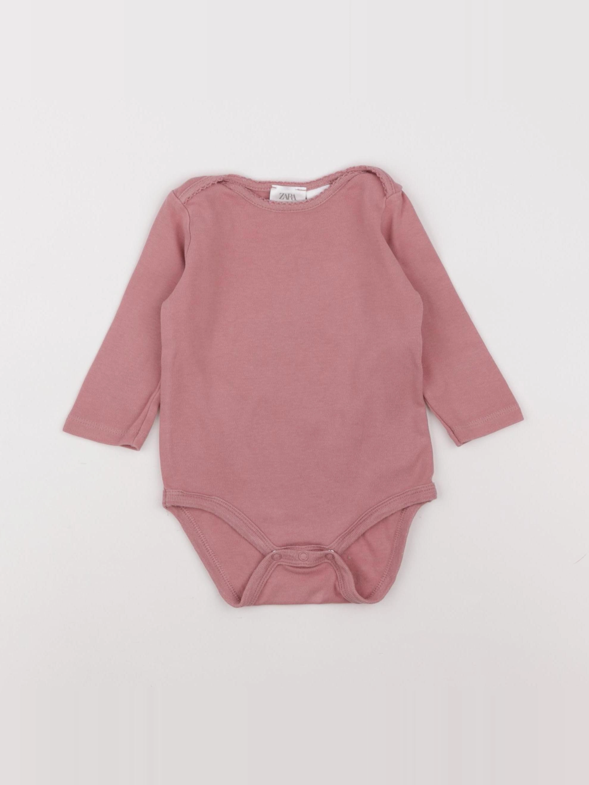 Zara - body rose - 6/9 mois