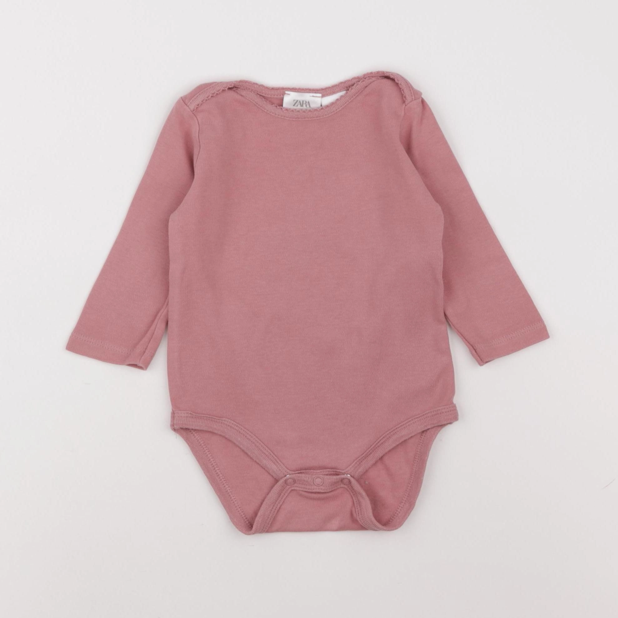 Zara - body rose - 6/9 mois