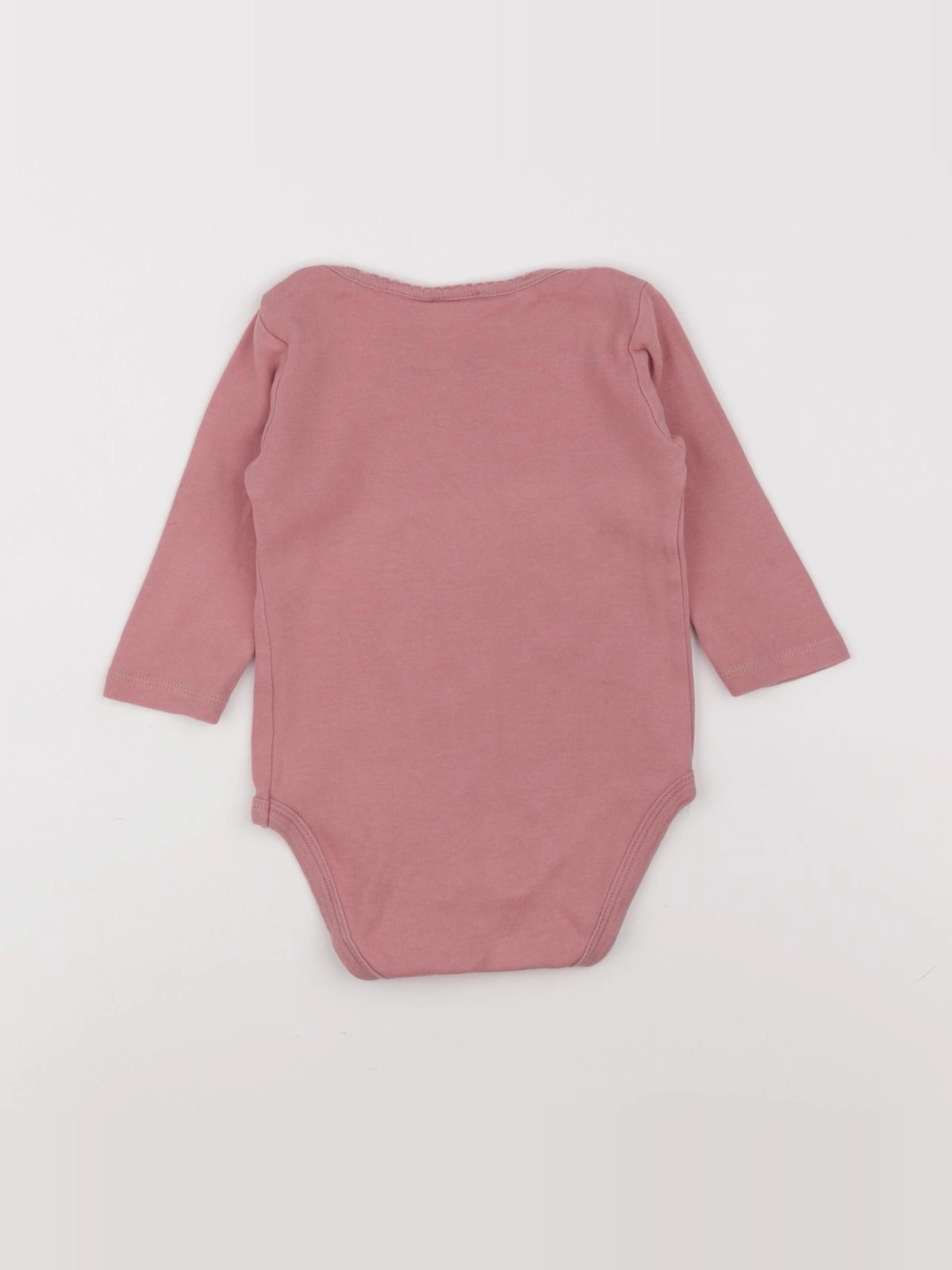Zara - body rose - 6/9 mois