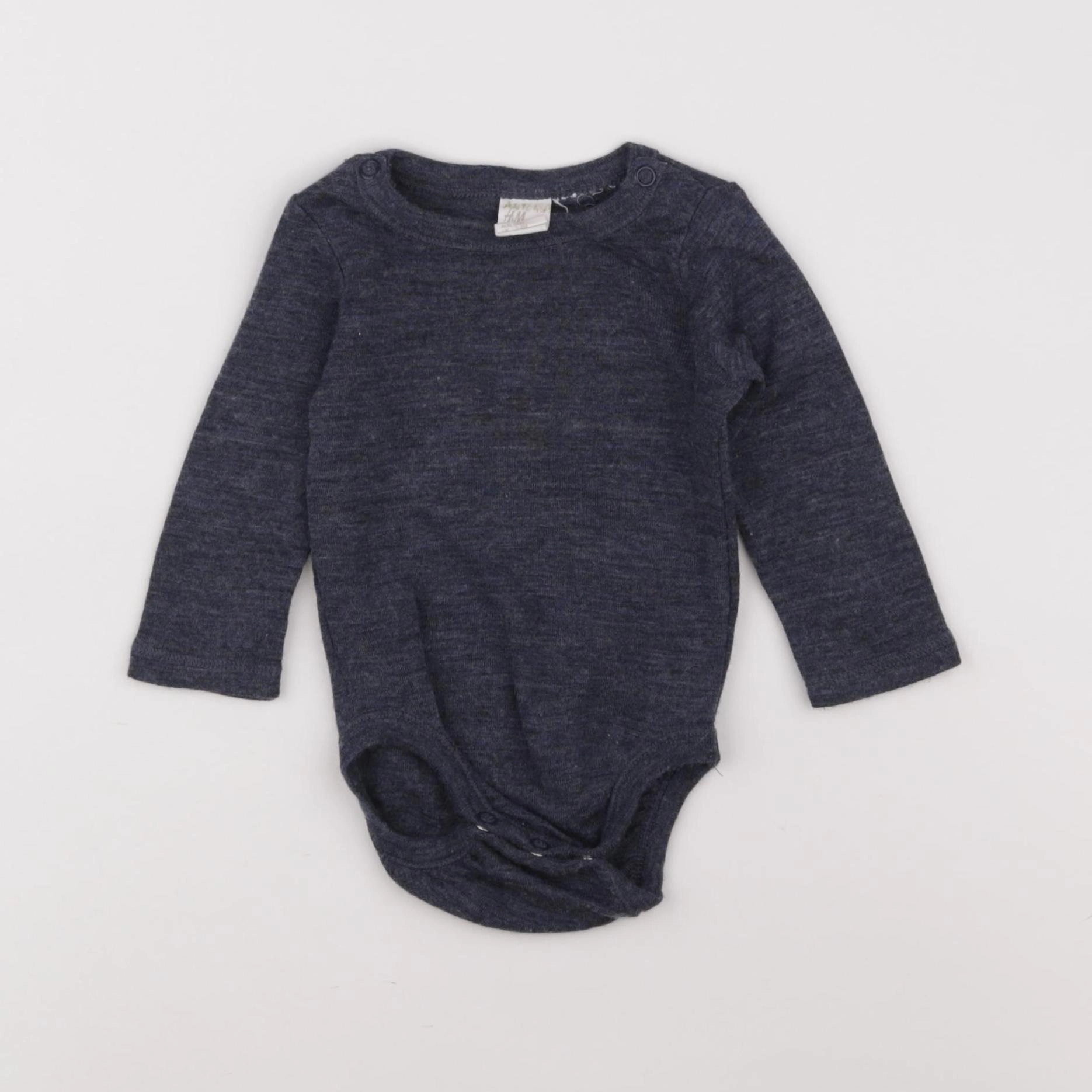 H&M - body bleu - 3 mois