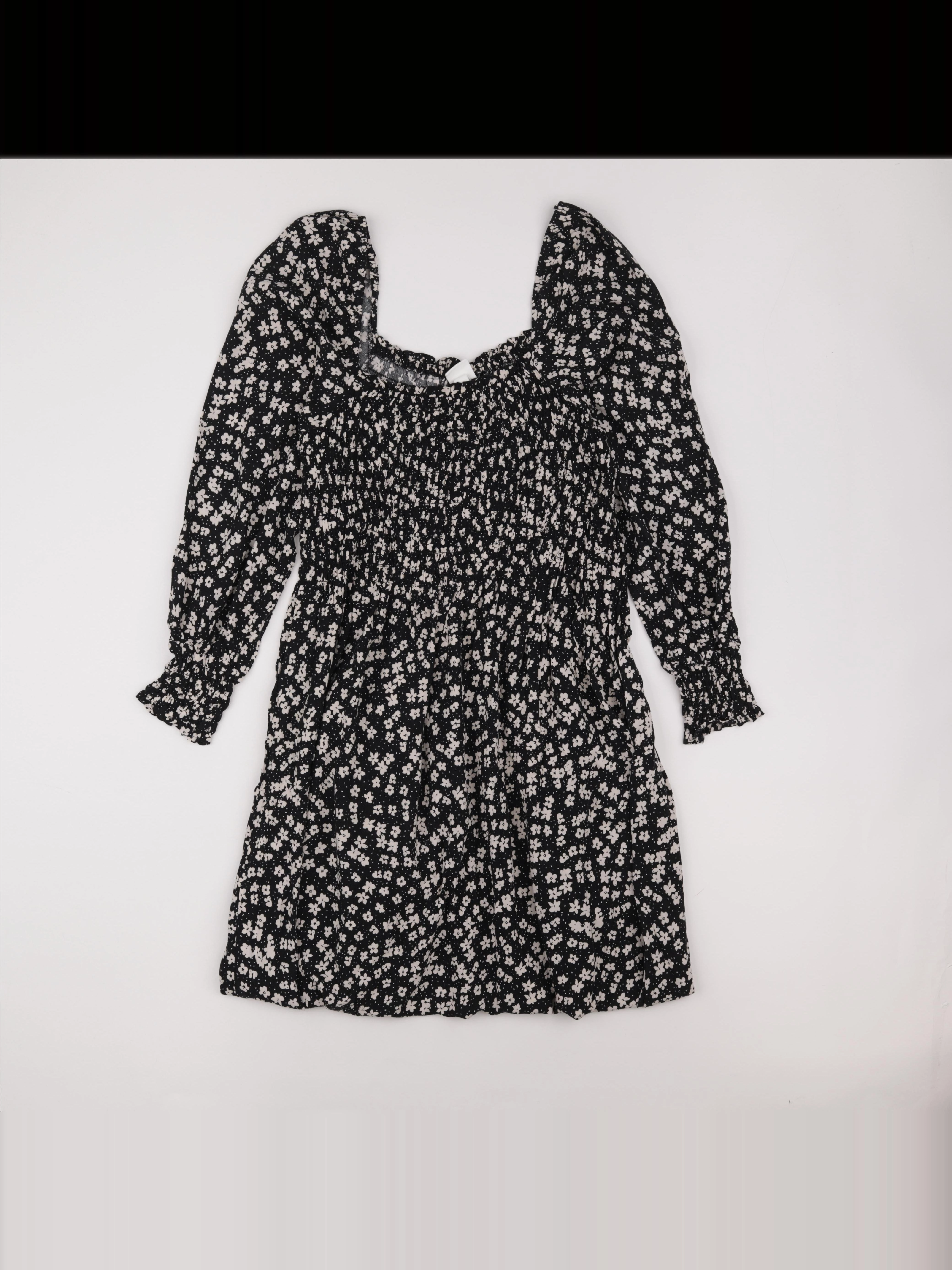 H&M - robe grossesse noir, beige - s