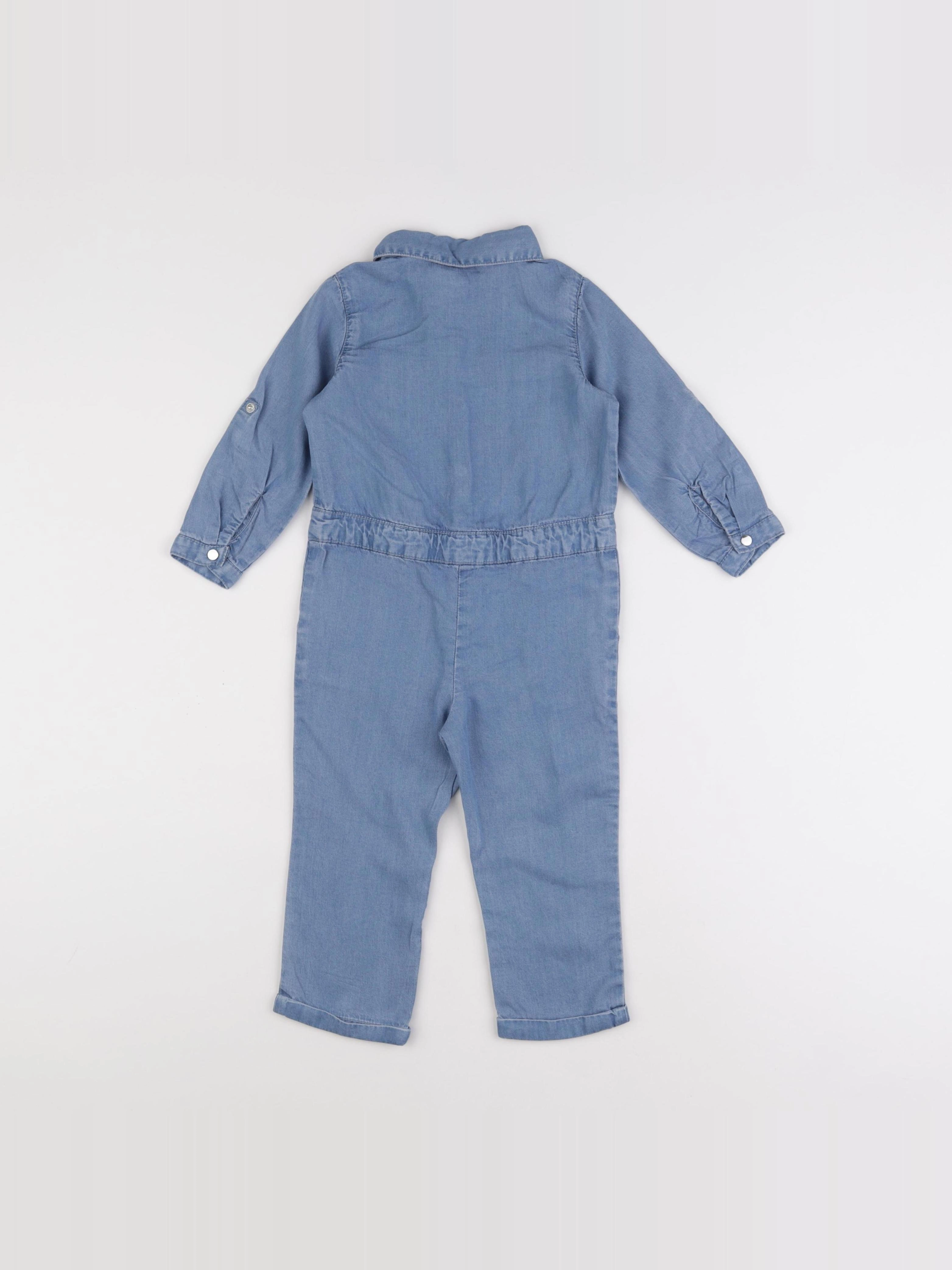Vertbaudet - combinaison bleu - 2 ans