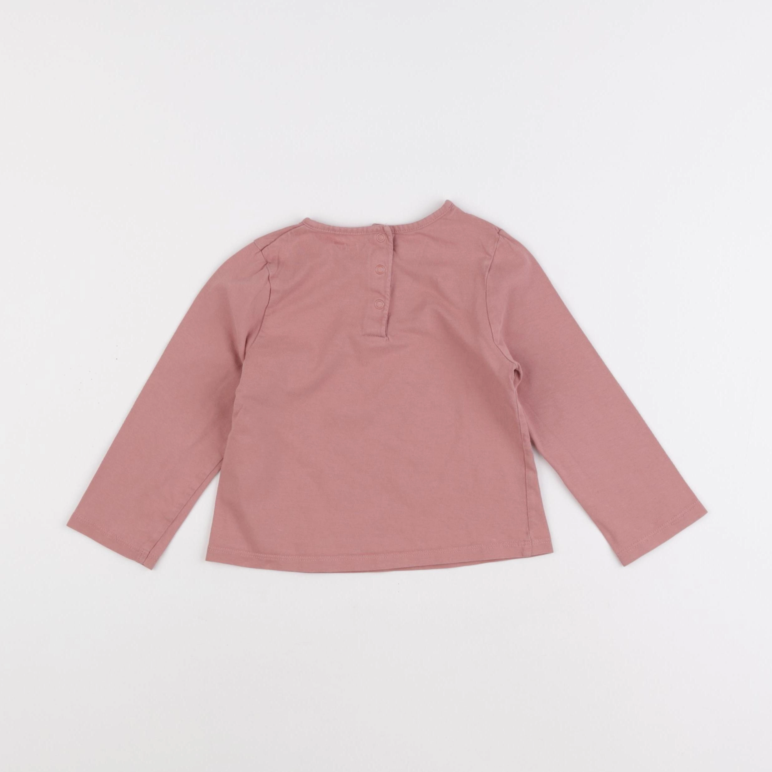 Vertbaudet - tee-shirt rose - 24 mois