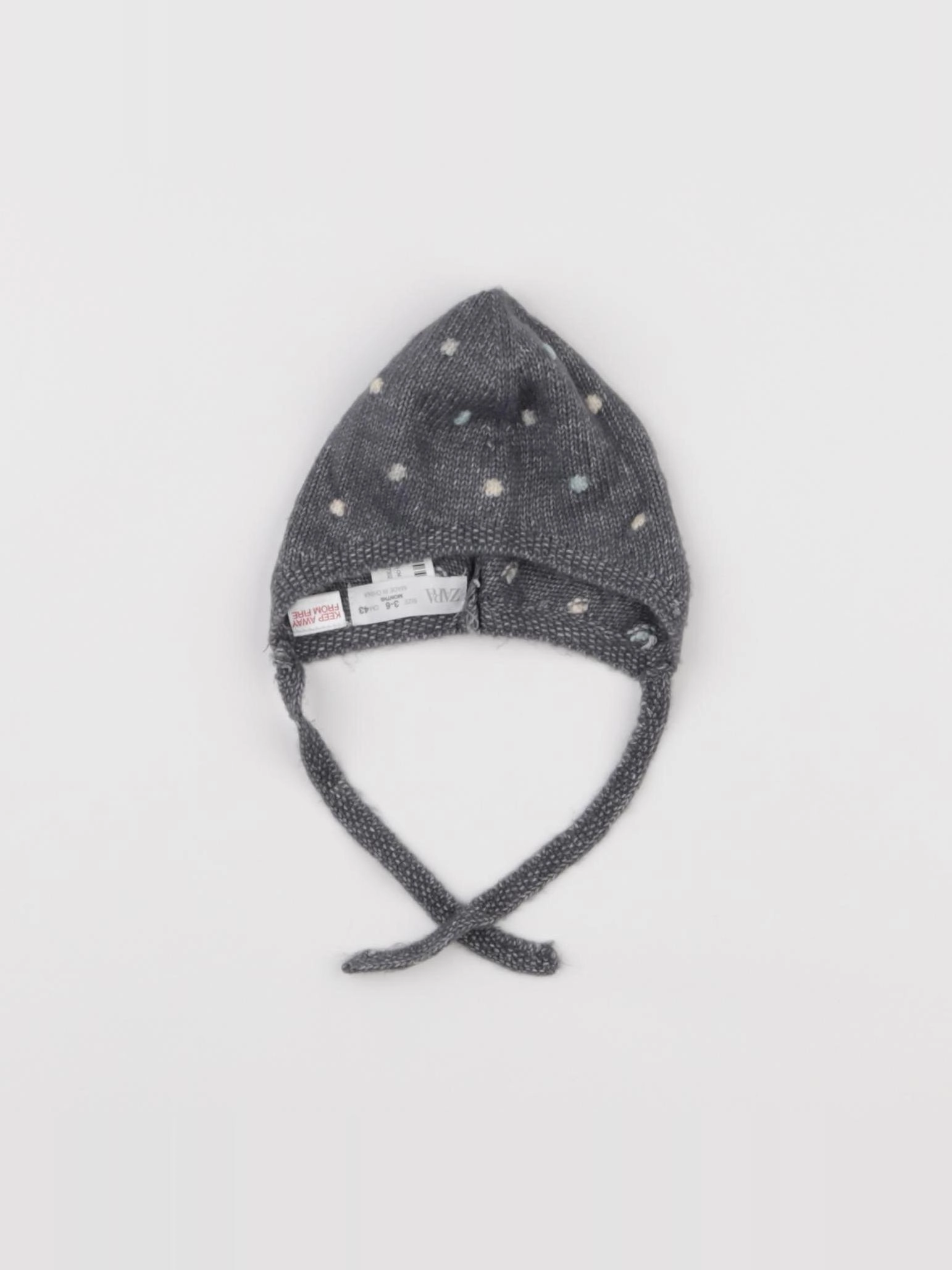 Zara - bonnet bleu - 3/6 mois