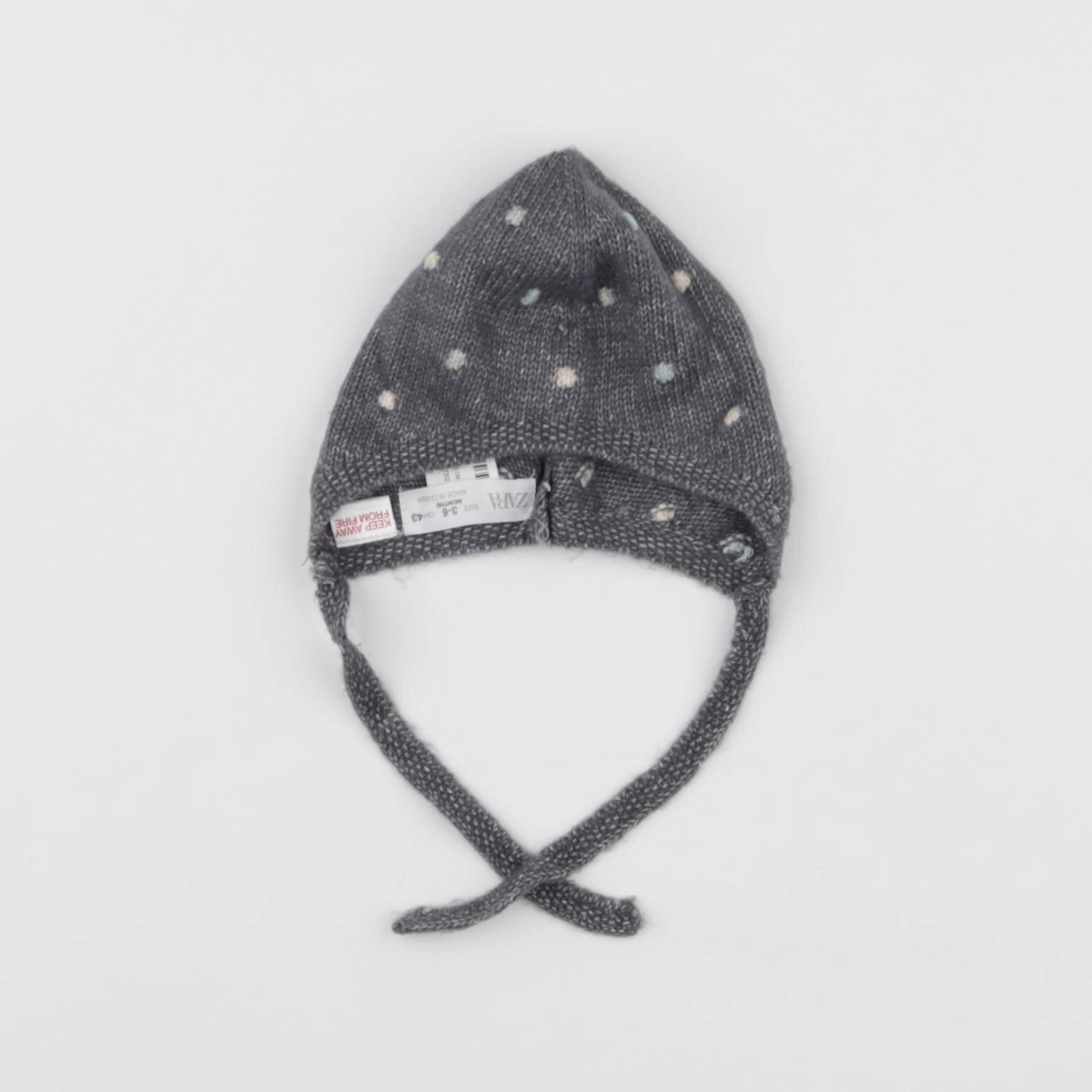 Zara - bonnet bleu - 3/6 mois