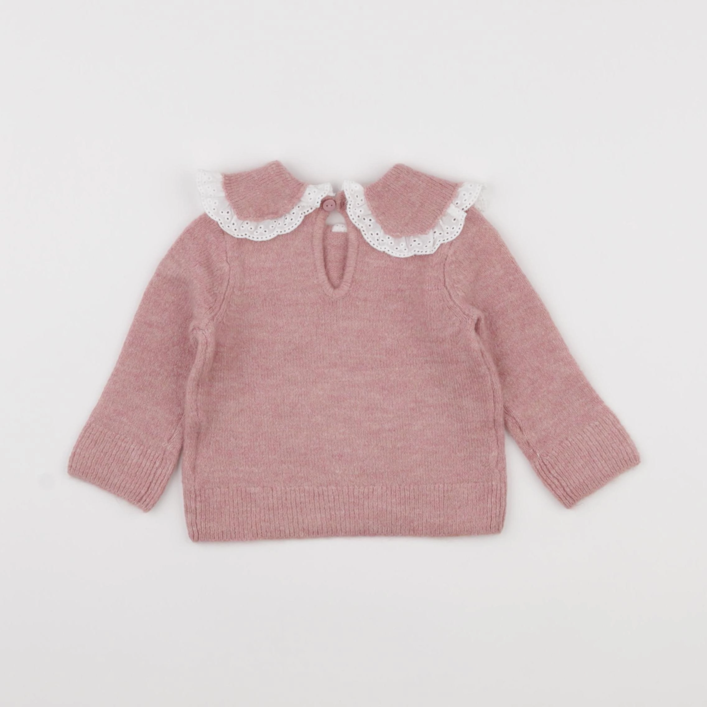 H&M - pull rose - 6/9 mois