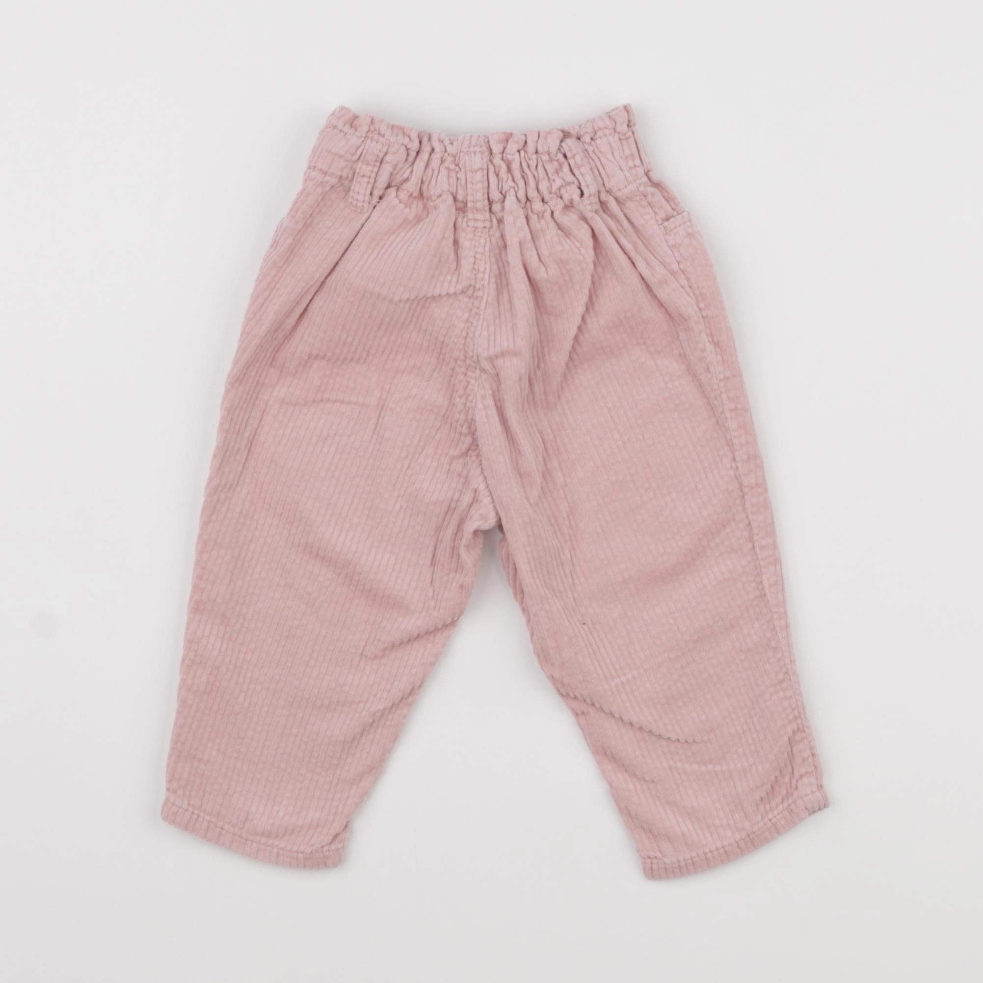 H&M - pantalon rose - 6/9 mois