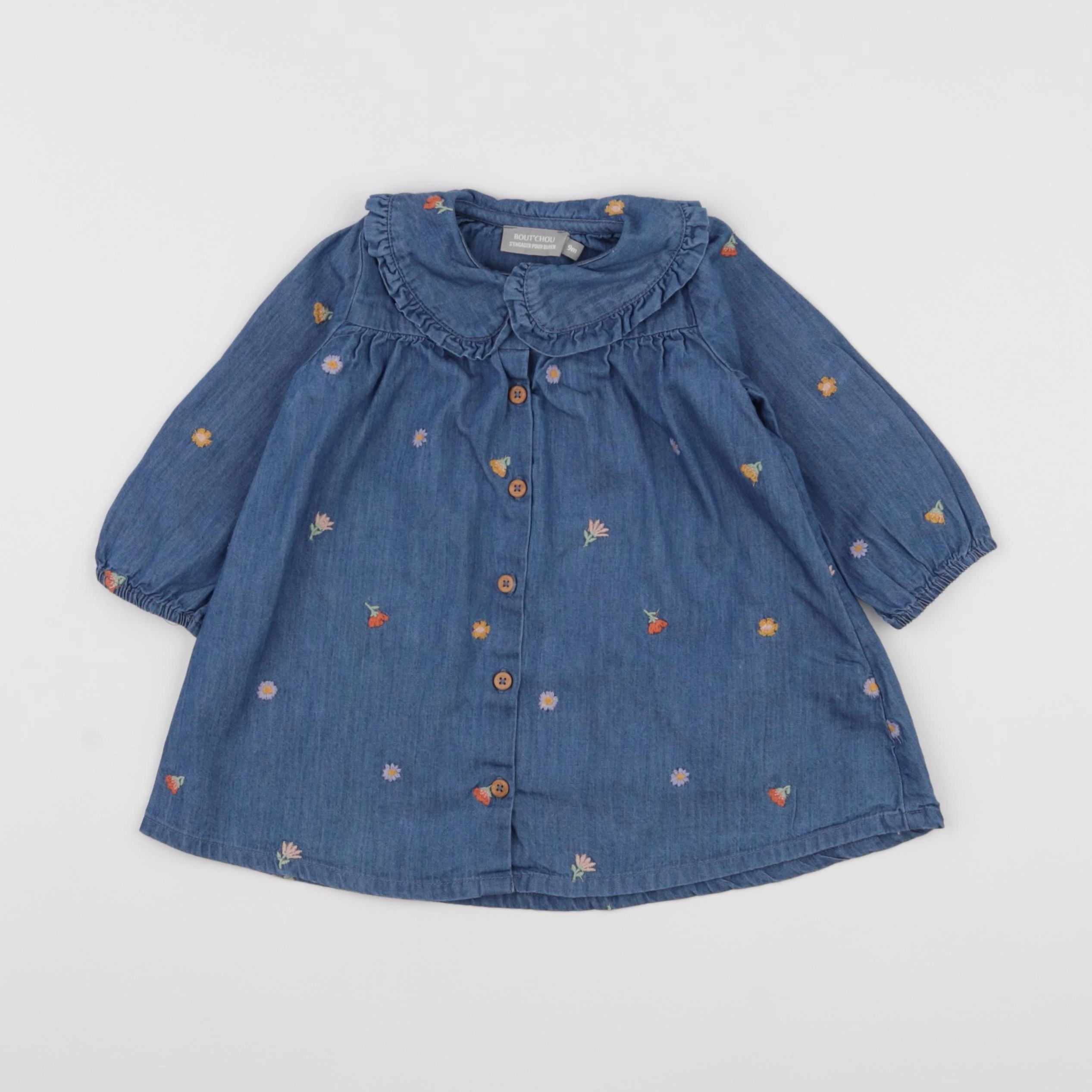 Boutchou - robe bleu - 9 mois