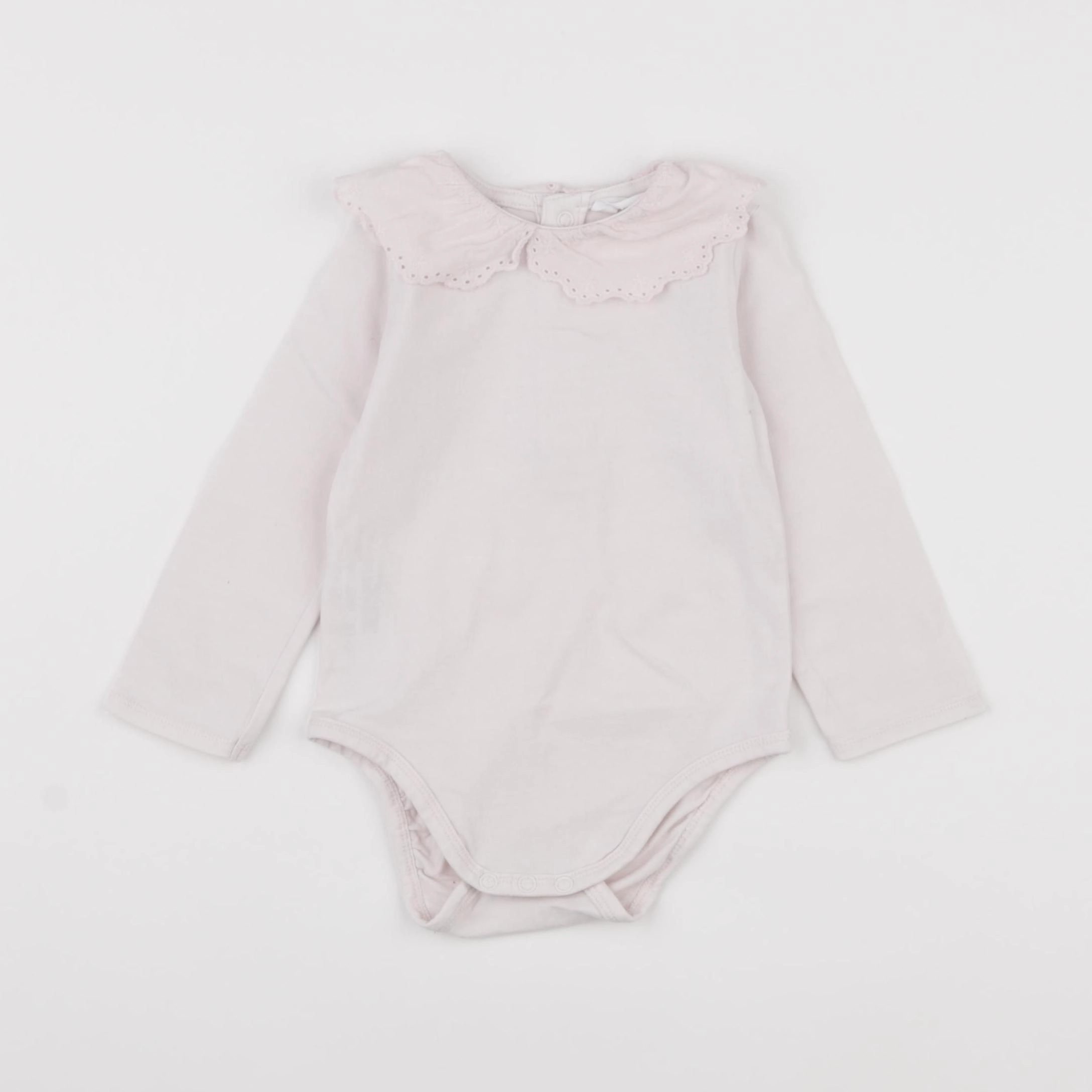 Mango - body à col rose - 6/9 mois