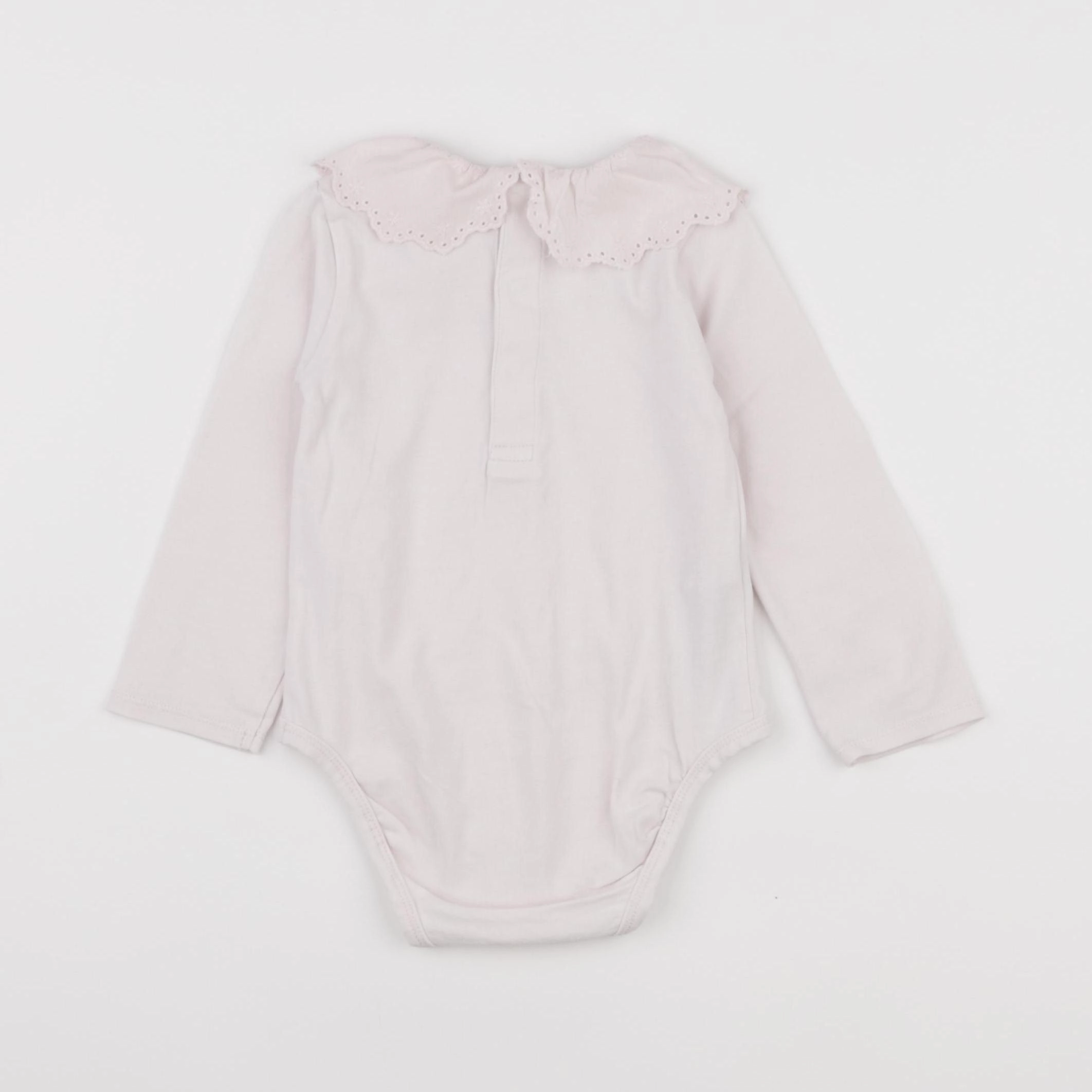 Mango - body à col rose - 6/9 mois
