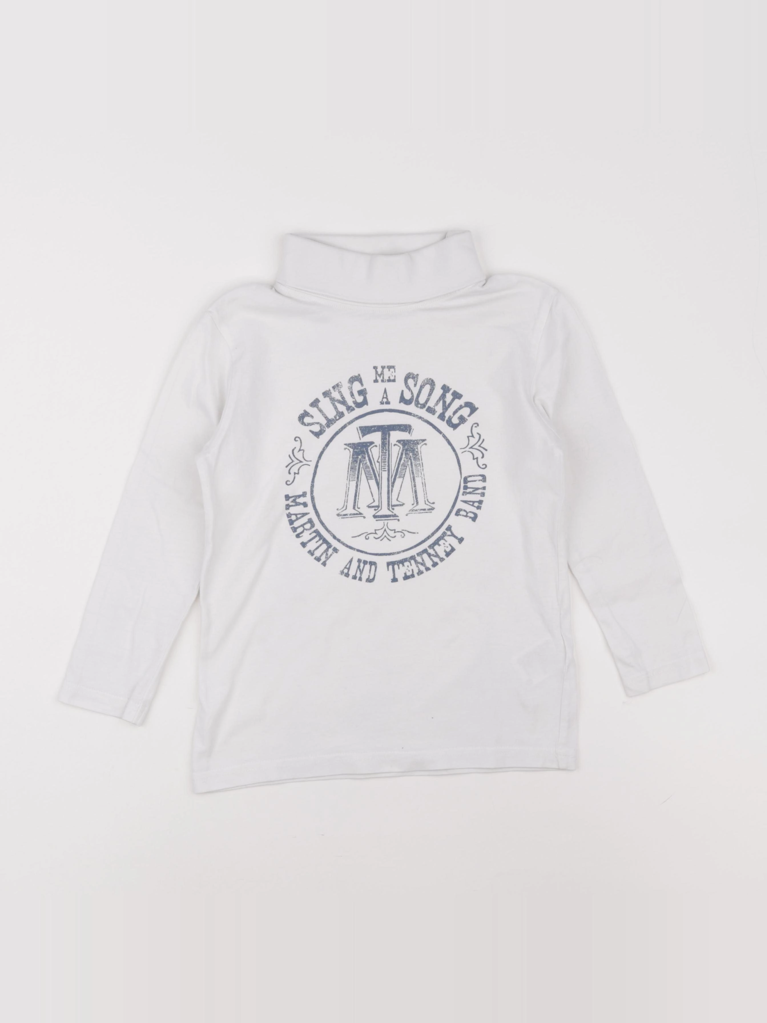 Vertbaudet - sous-pull blanc - 6 ans