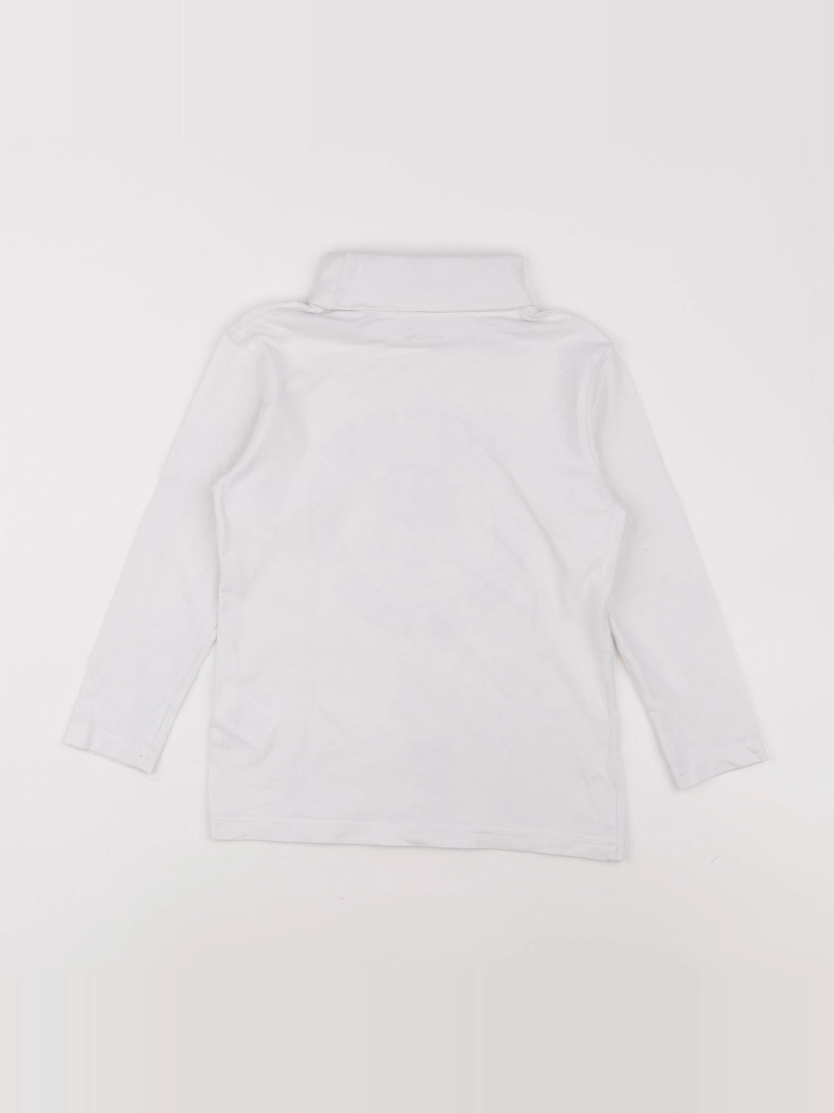 Vertbaudet - sous-pull blanc - 6 ans
