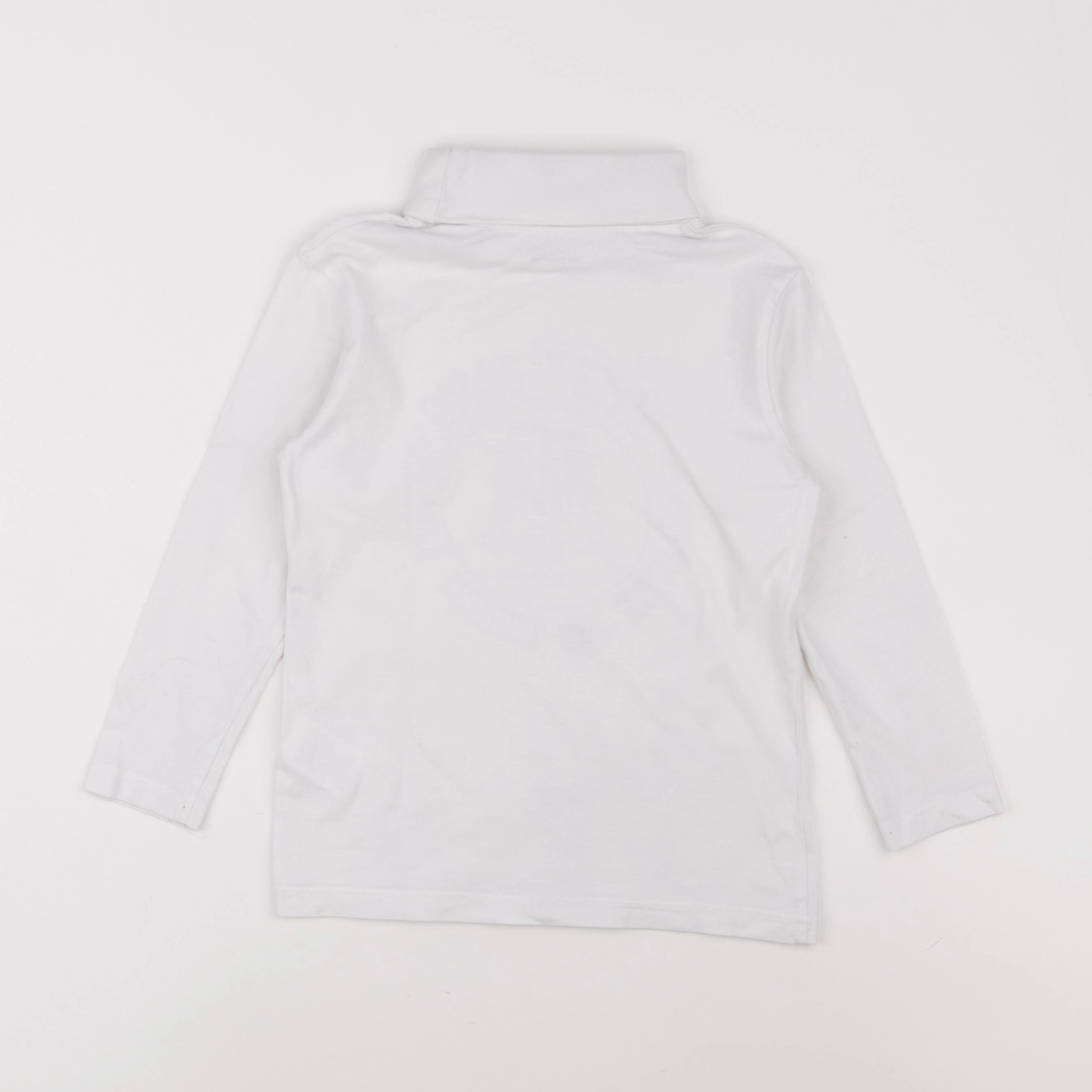 Vertbaudet - sous-pull blanc - 6 ans