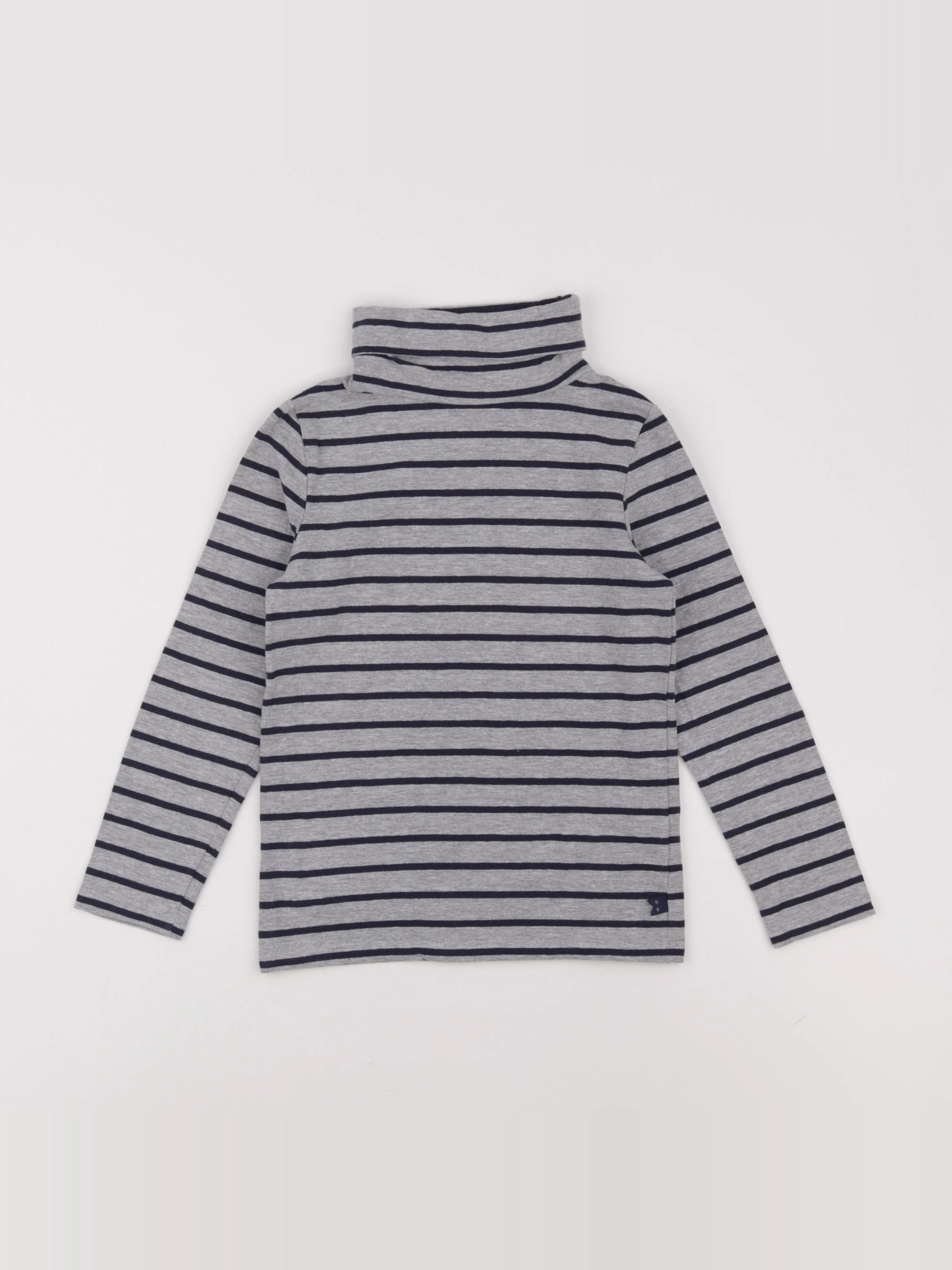 Okaidi - sous-pull bleu, gris - 5 ans