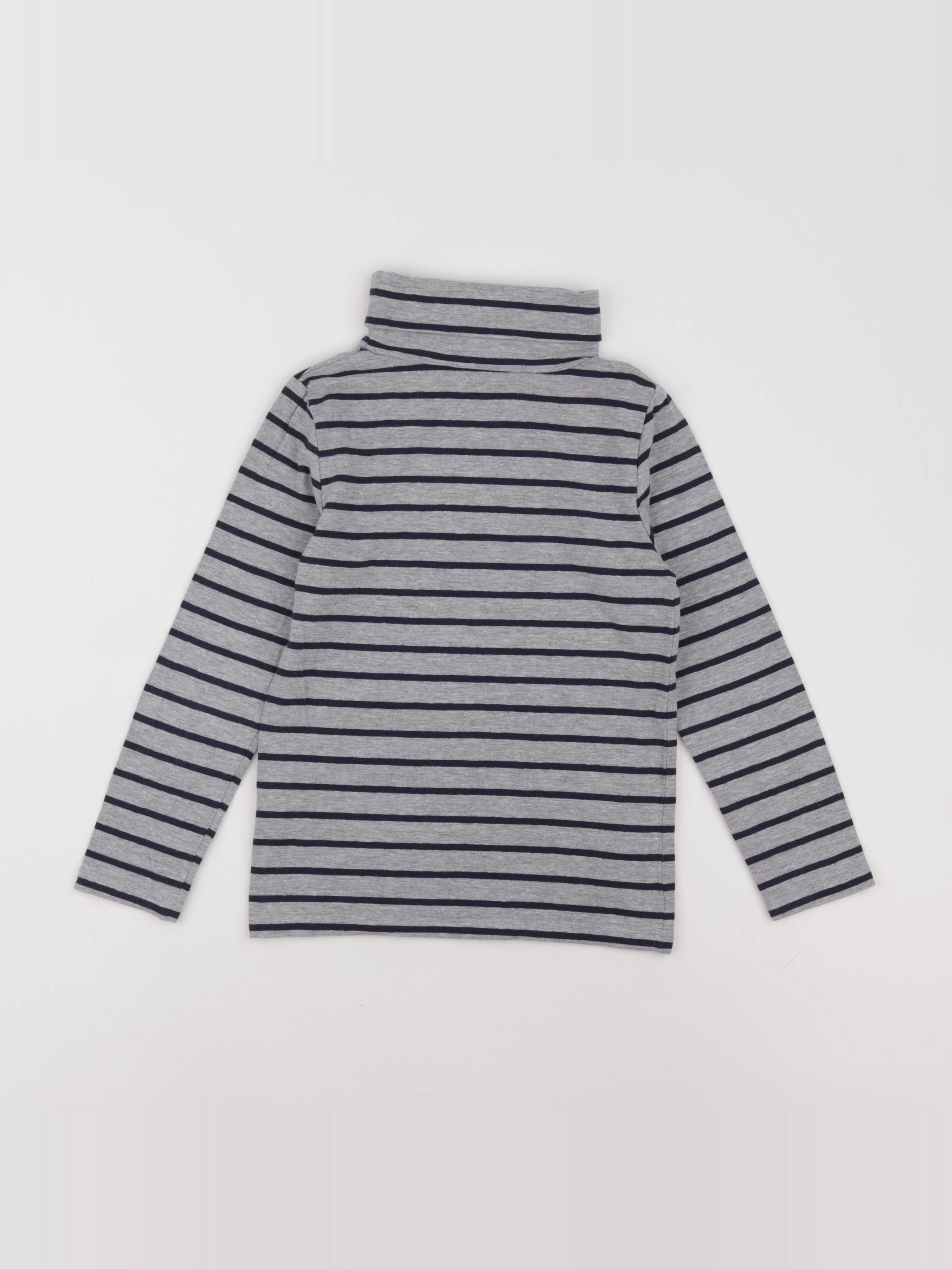 Okaidi - sous-pull bleu, gris - 5 ans