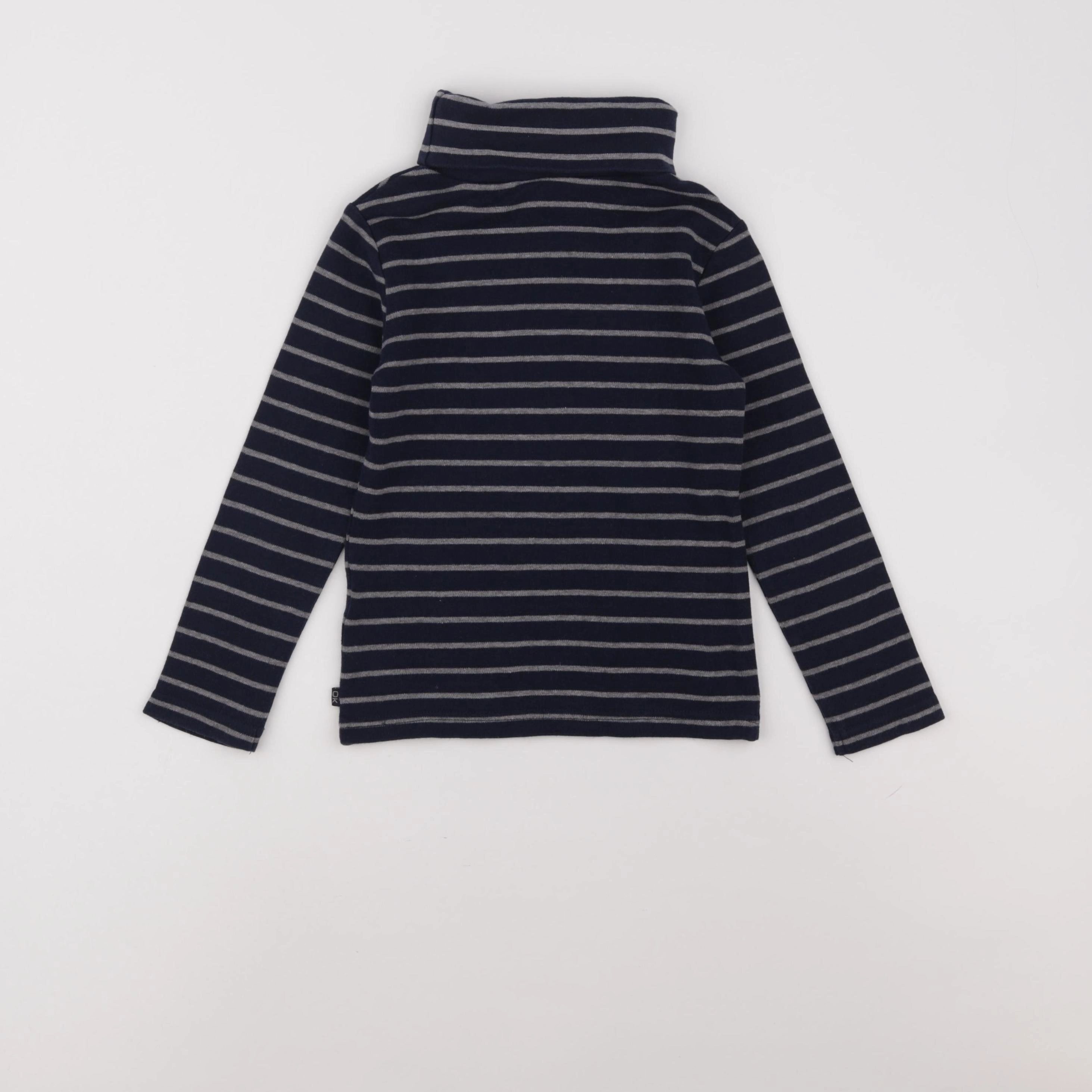 Okaidi - sous-pull bleu, gris - 5 ans