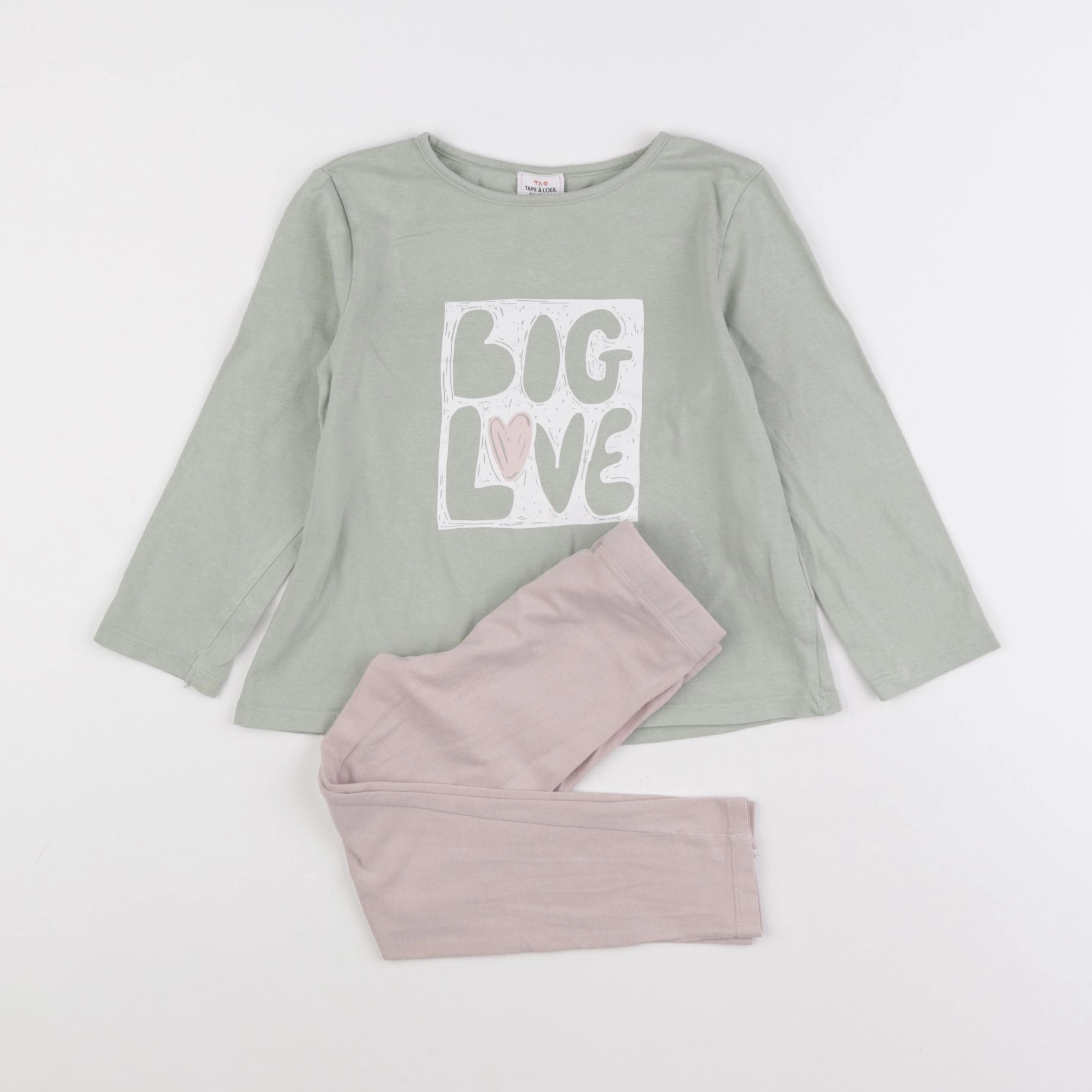 Tape à l'oeil - pyjama coton vert - 4 ans